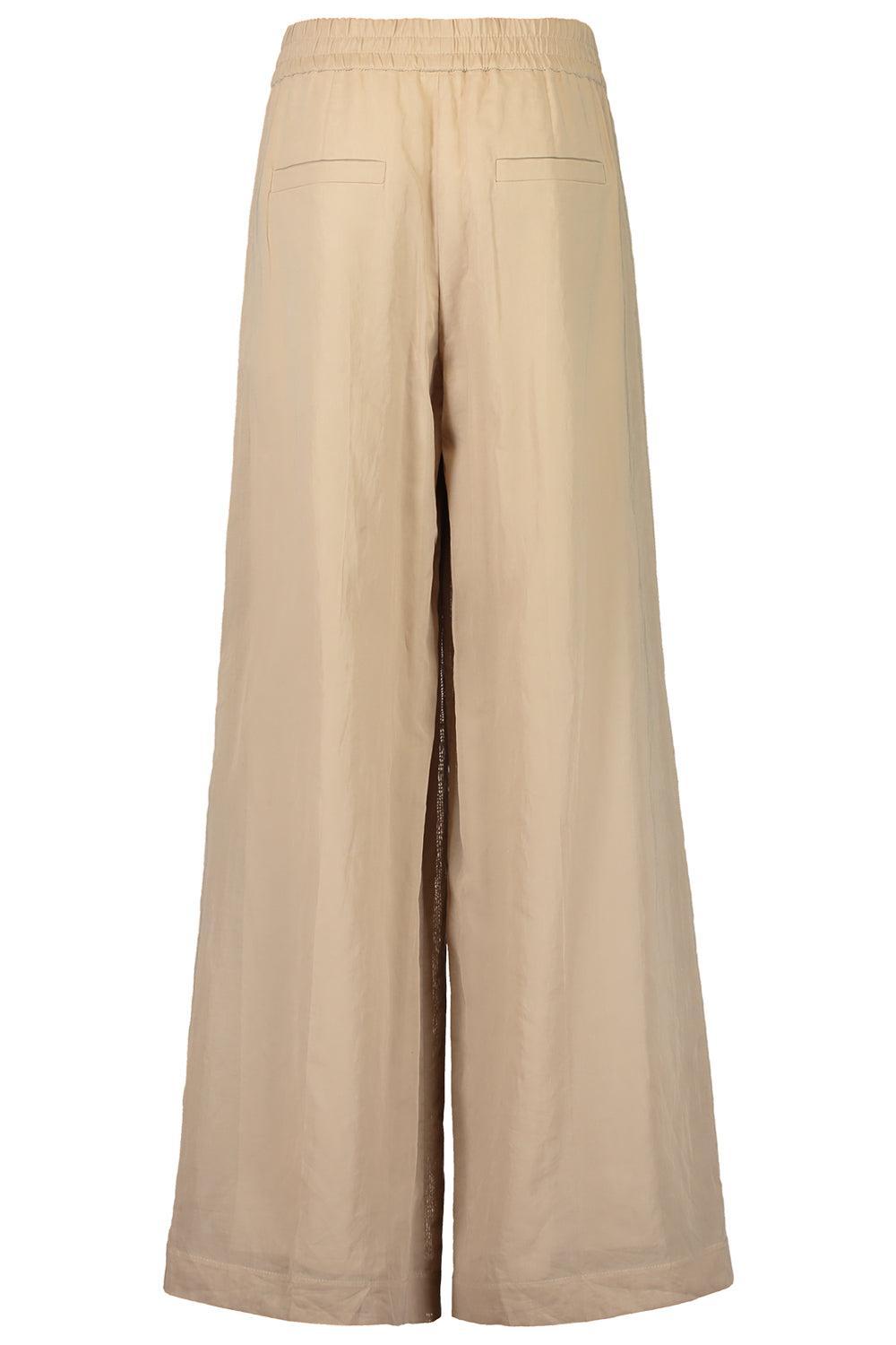 Loose Track Trouser-BROWN-38-CLOTHINGPANTWIDE LEG-BRUNELLO CUCINELLI