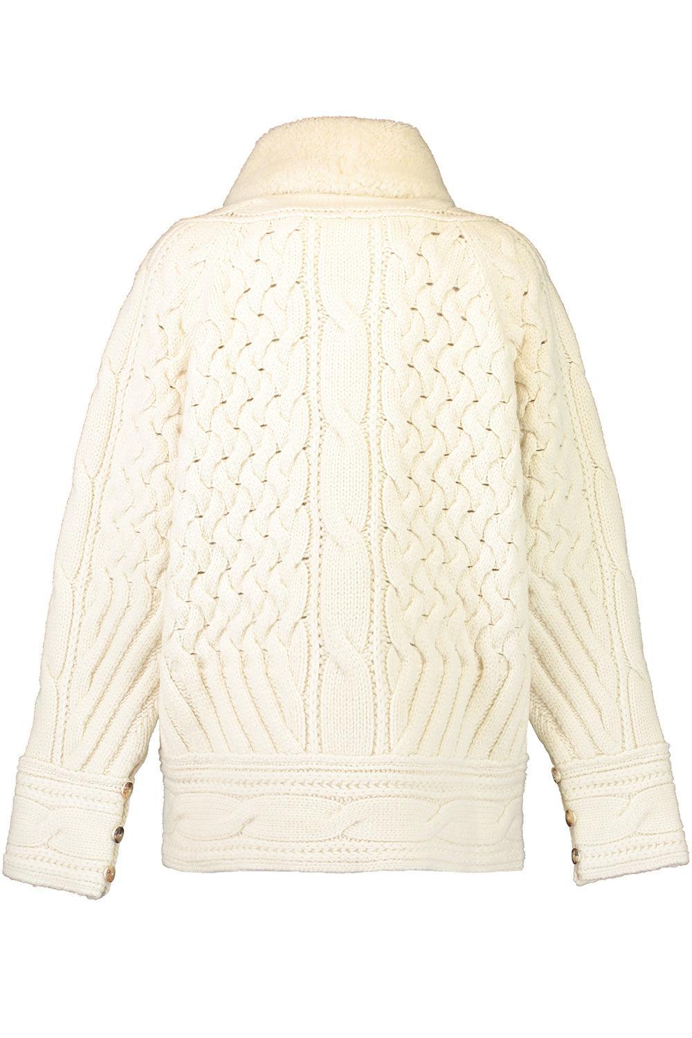 Oversized Coat-IVORY-S/M-CLOTHINGJACKETCASUAL-ERMANNO SCERVINO