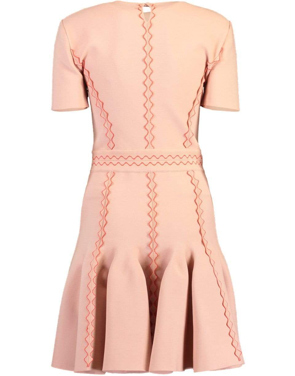 ALEXANDER MCQUEEN-Scallop Knit Dress-
