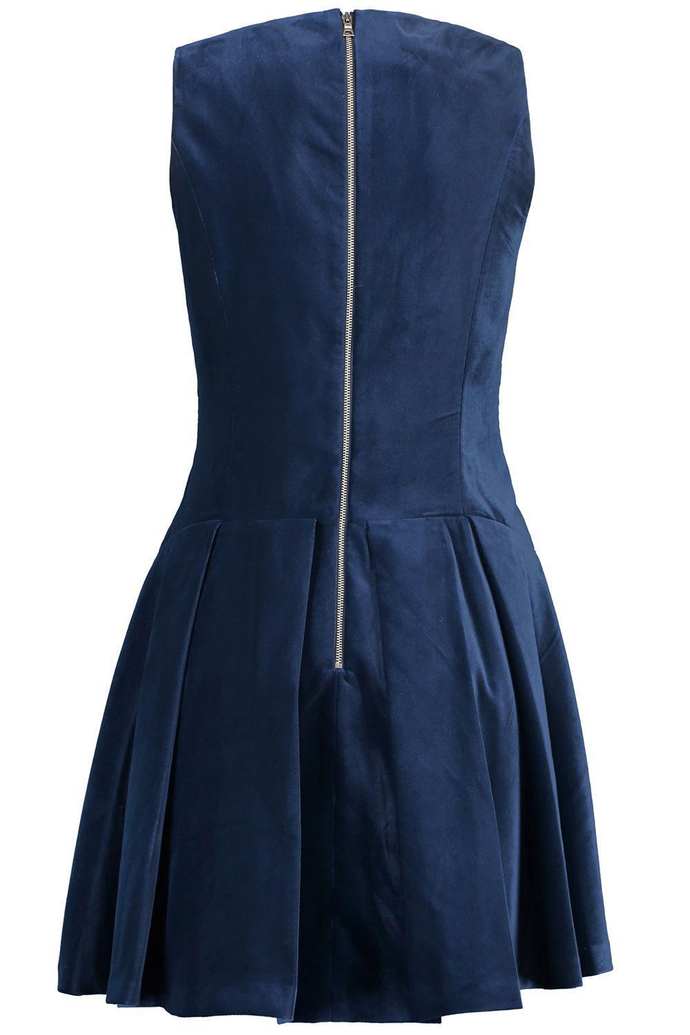 Adley Mini Dress-DKMDNBLU-0-CLOTHINGDRESSCOCKTAIL-ALICE & OLIVIA