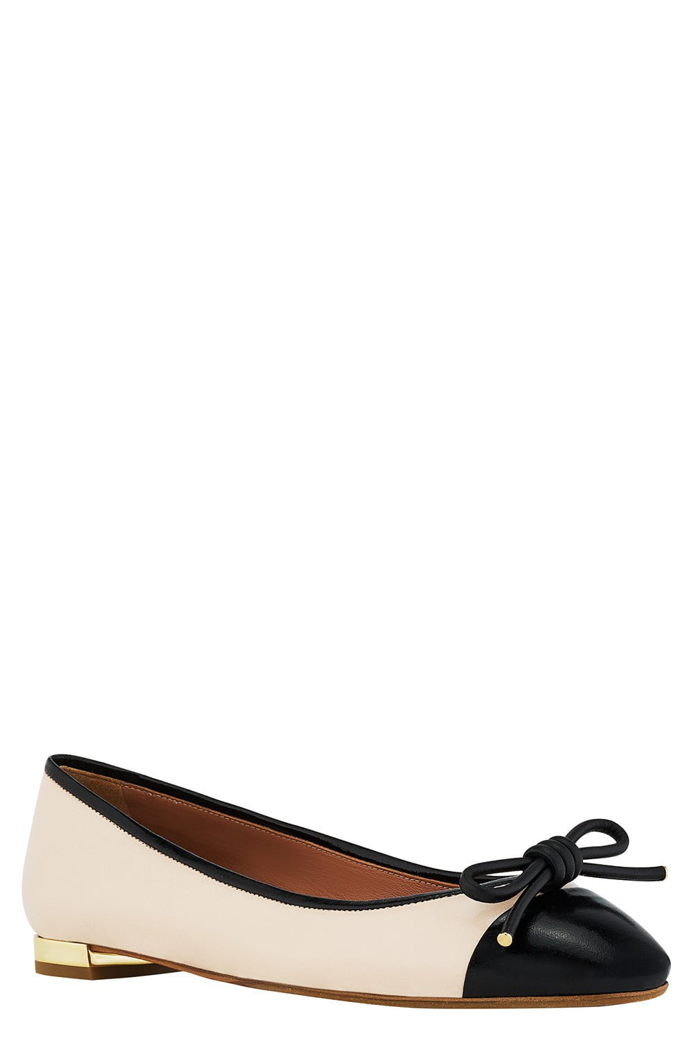 AQUAZZURA-Parsina Flat - Nude Black-