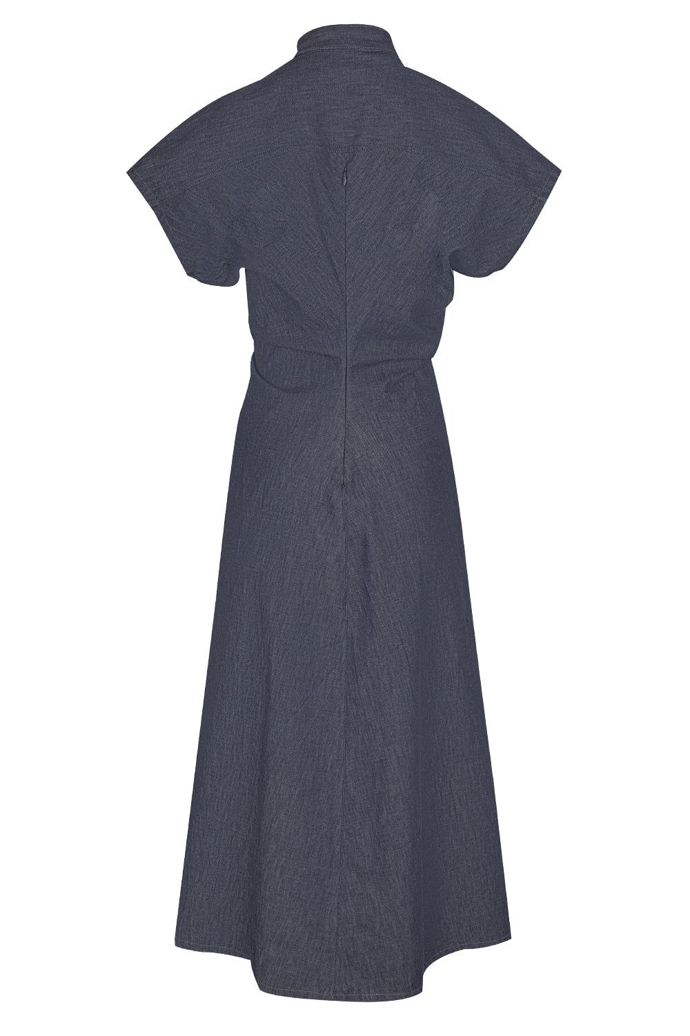 Monili Collar No Fade Dress-DENIM-S-CLOTHINGDRESSCASUAL-BRUNELLO CUCINELLI