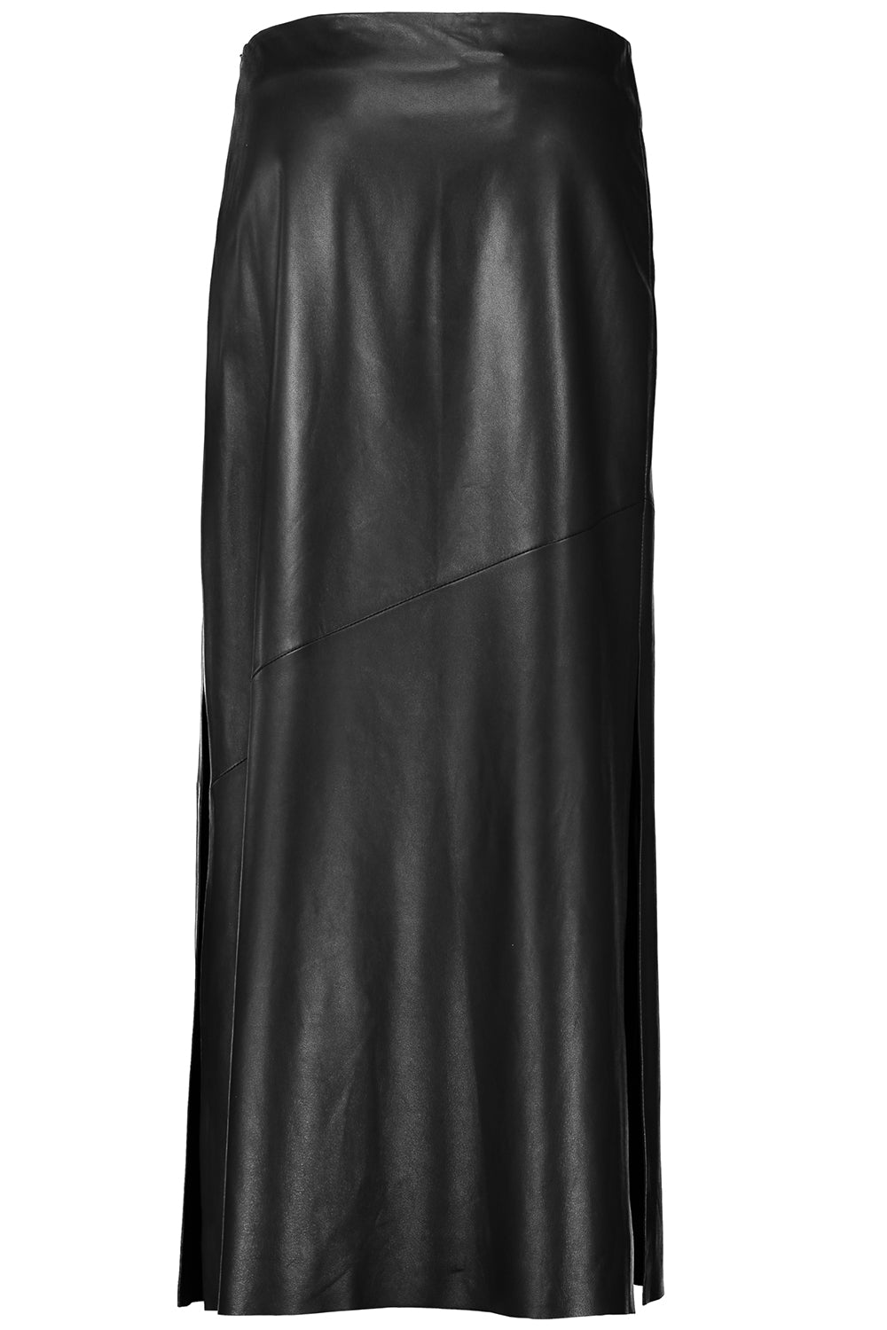 Fluid Pencil Skirt-BLACK-38-CLOTHINGSKIRTMIDI-BRUNELLO CUCINELLI