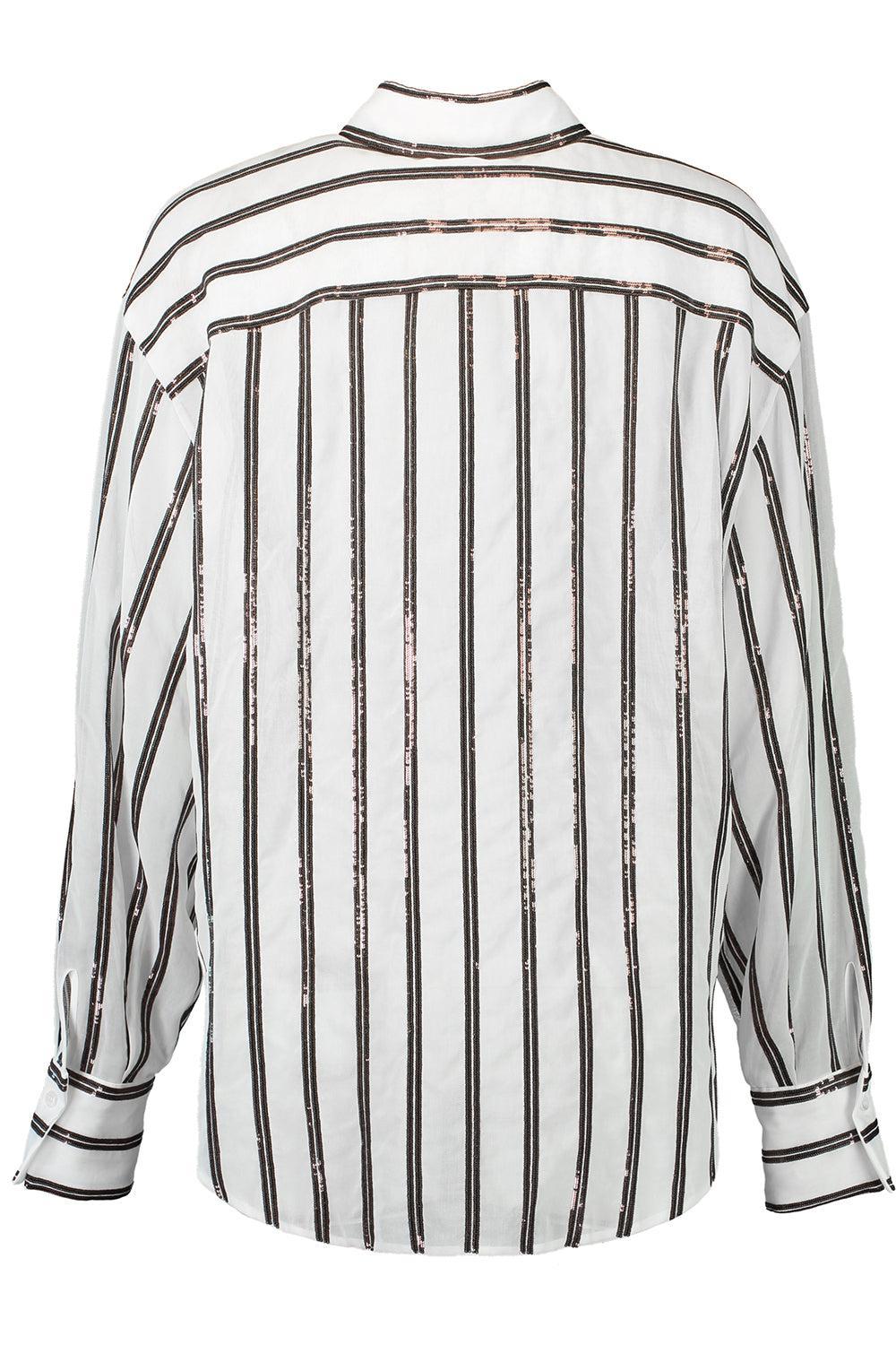 Dazzling Stripe Embroidery Shirt-WHITE-S-CLOTHINGTOPBLOUSE-BRUNELLO CUCINELLI