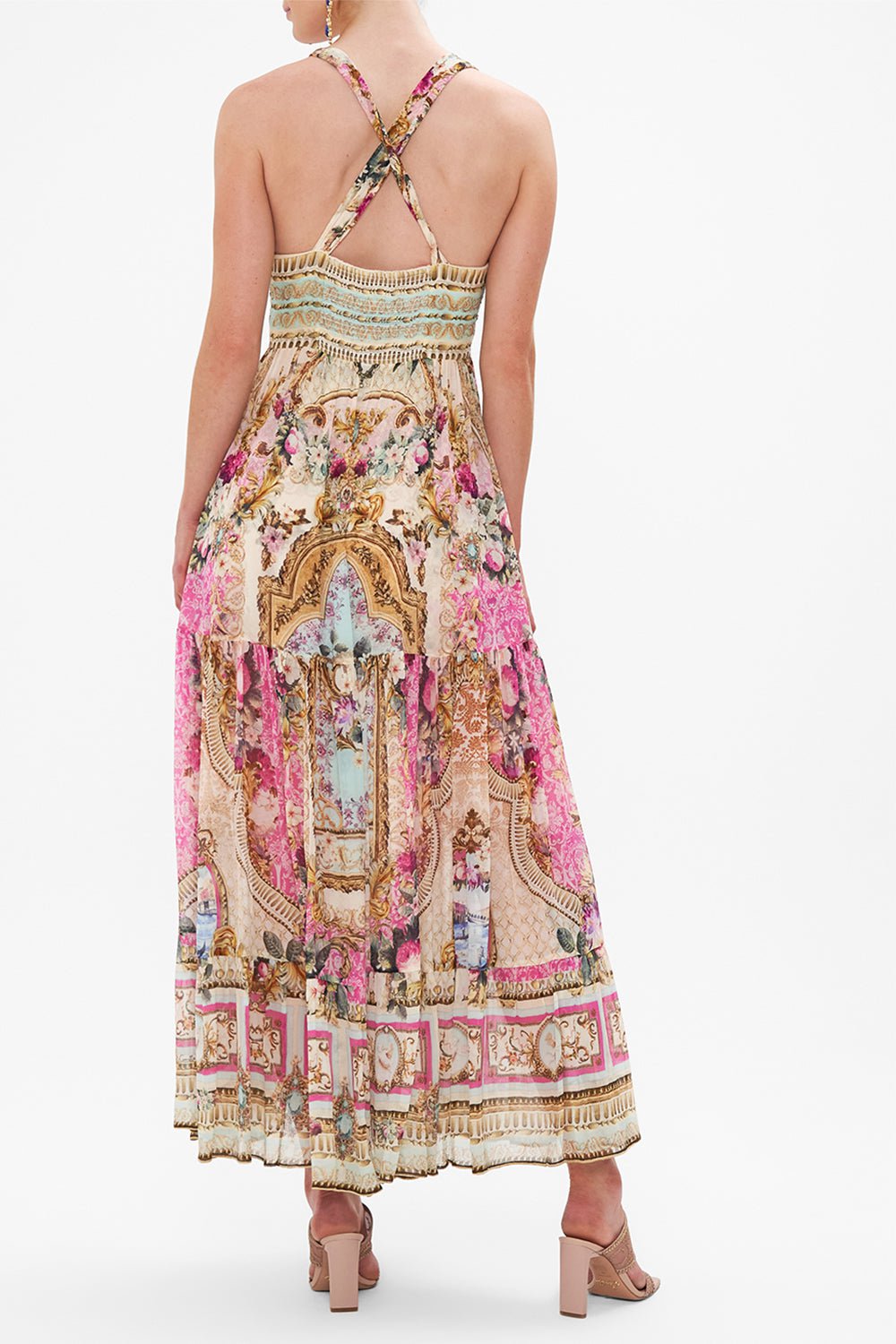 CAMILLA-Gathered Panel Dress-