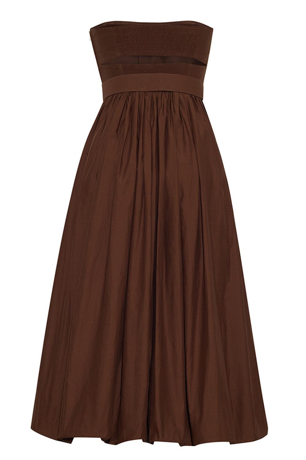 Anisha Dress-TRUFFLE-2-CLOTHINGDRESSCASUAL-CARA CARA