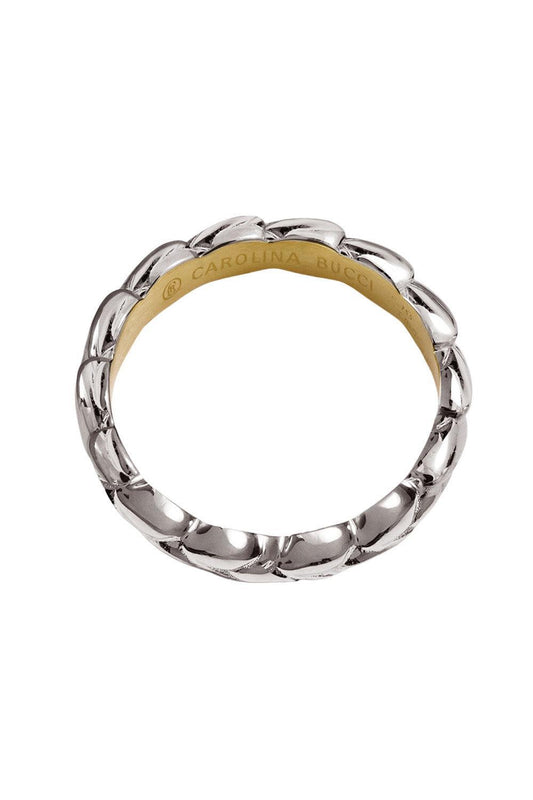 Patinato Everyday Ring - White Gold-WHITE GOLD-6-JEWELRYFINE JEWELRING-CAROLINA BUCCI