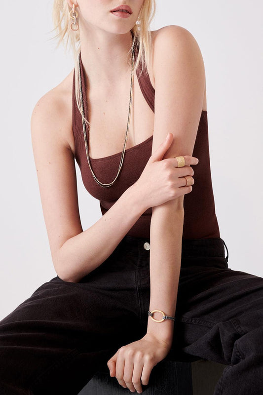 Discoball Necklace - Rose Gold-ROSE GOLD-40-JEWELRYFINE JEWELNECKLACE O-CAROLINA BUCCI