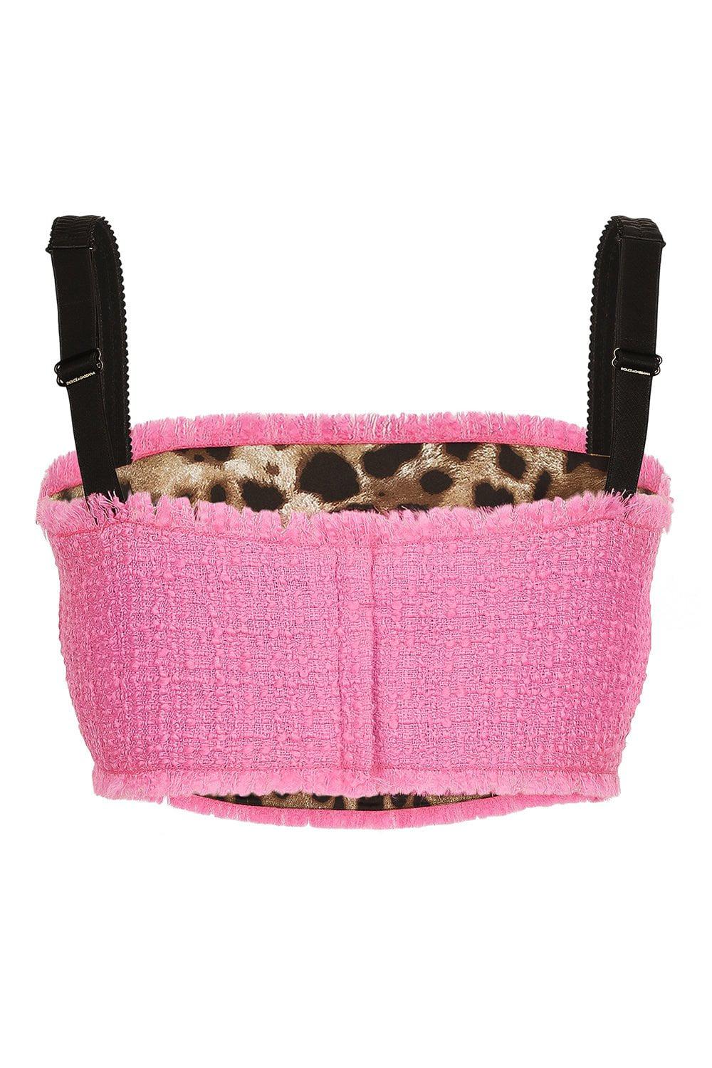 DOLCE & GABBANA-Raschel Crop Top-