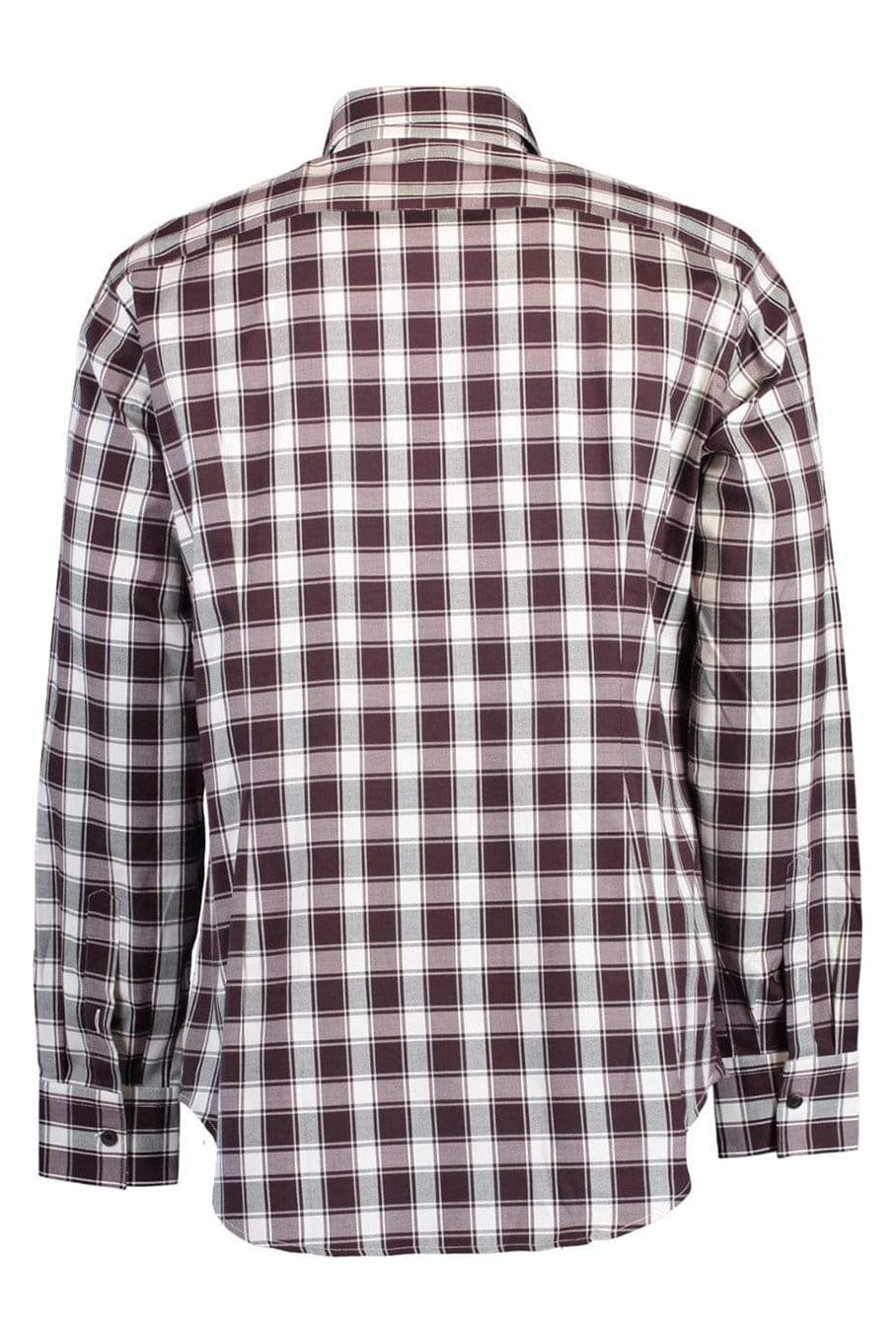 ELEVENTY-Stretch Plaid Sport Shirt-