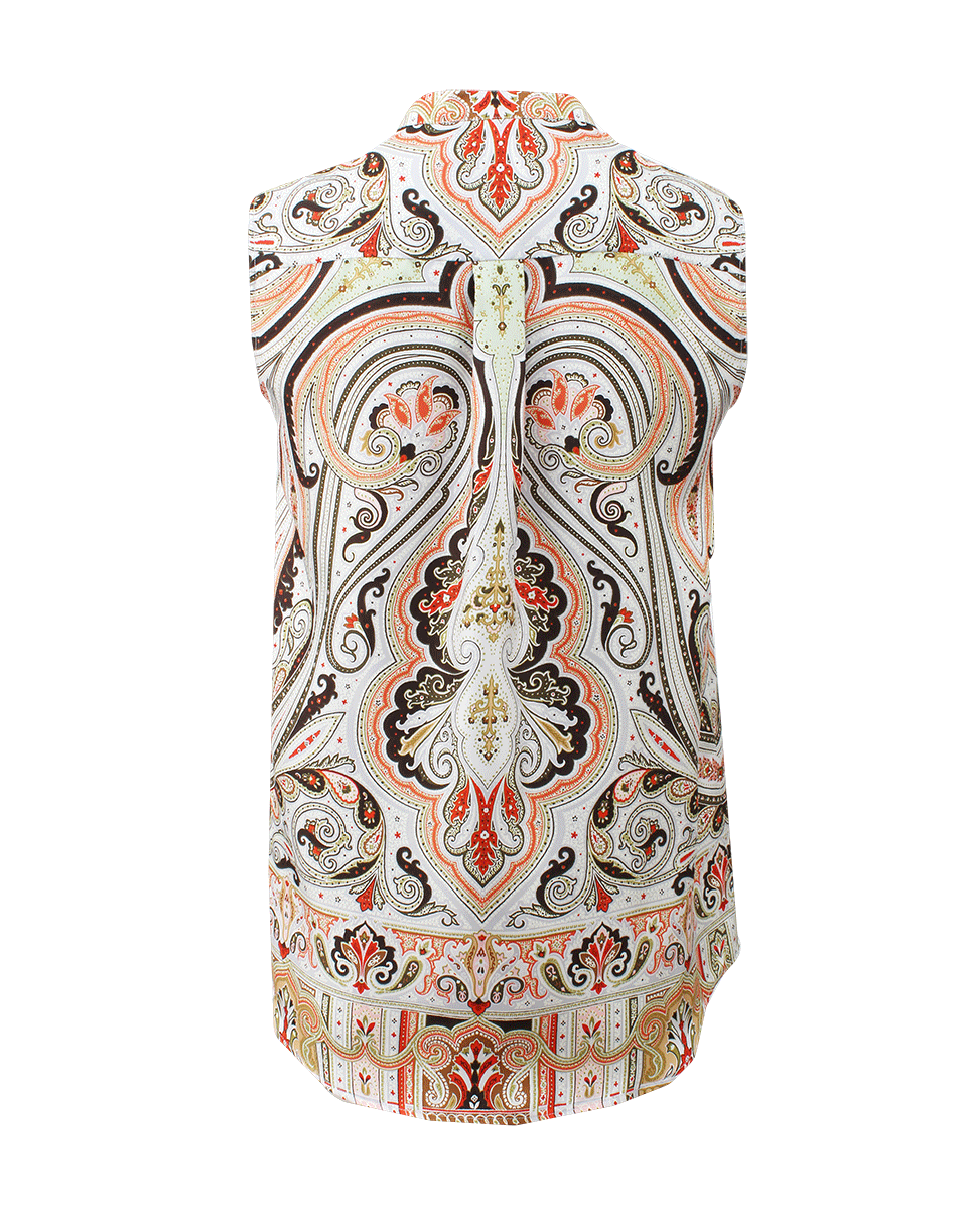 ETRO-Paisley Print Henley Top-