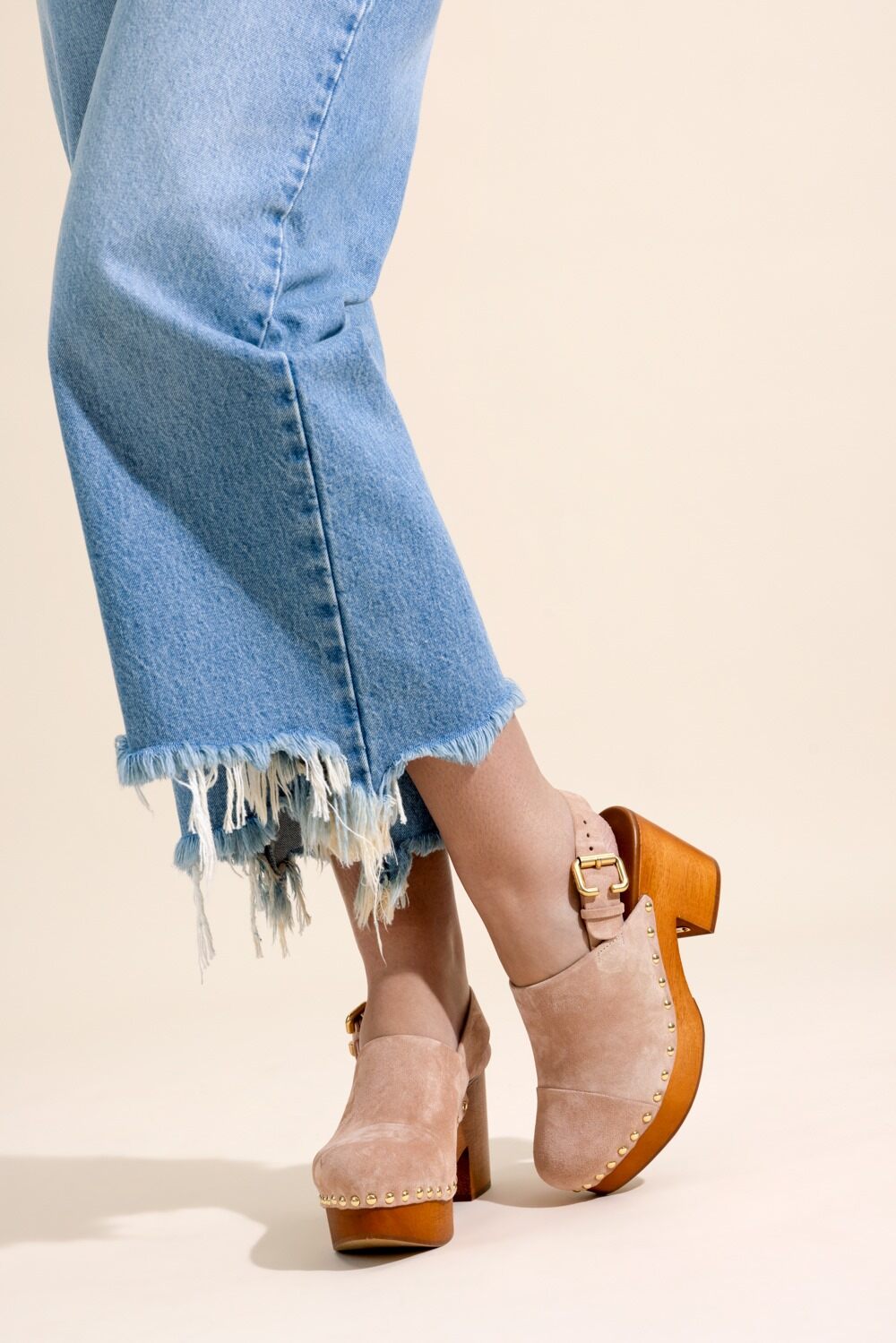 Jeanette Wedge Clog-PINK-36-SHOEMULE-CHLOÉ