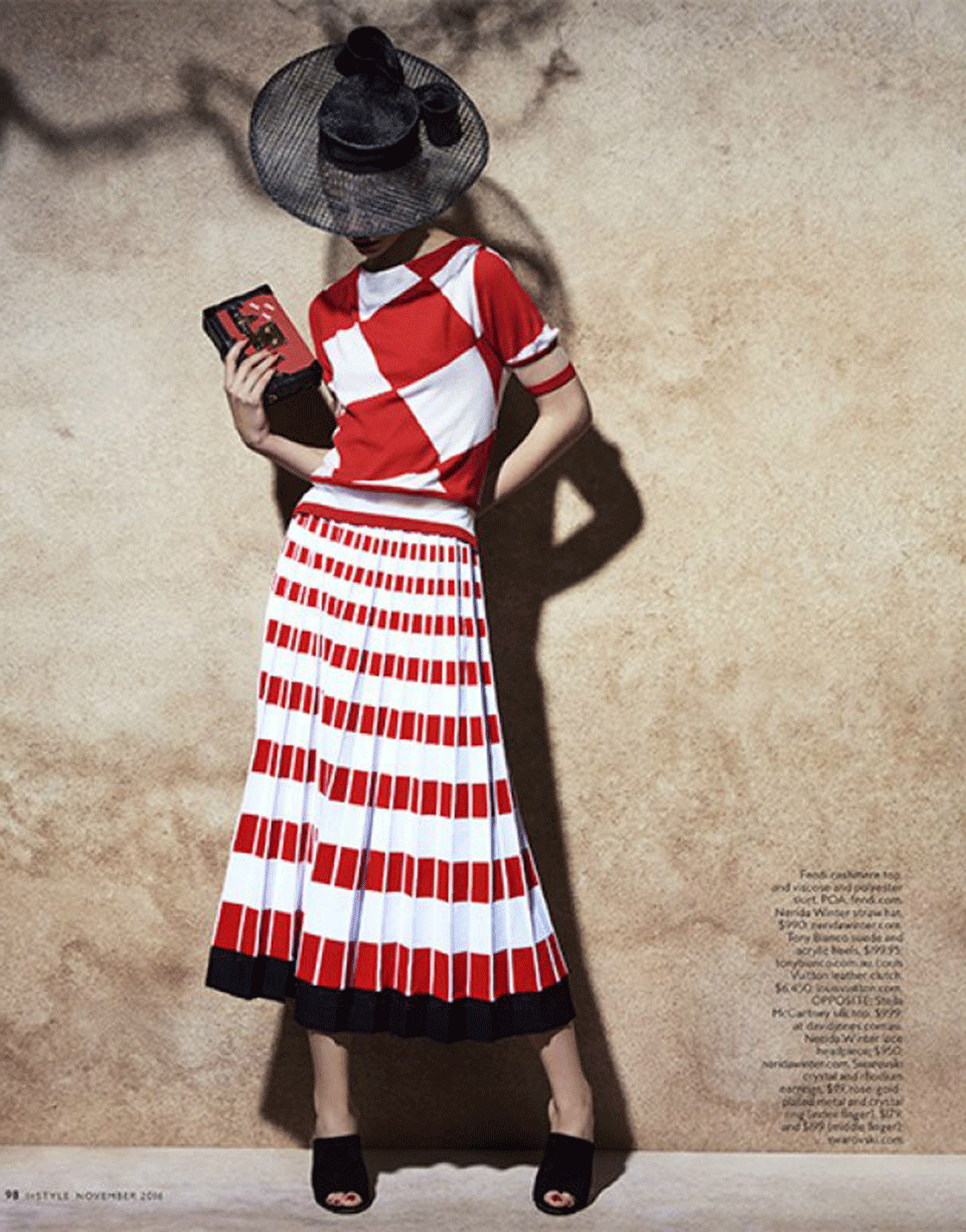 FENDI-Knit Midi Skirt-POPPY