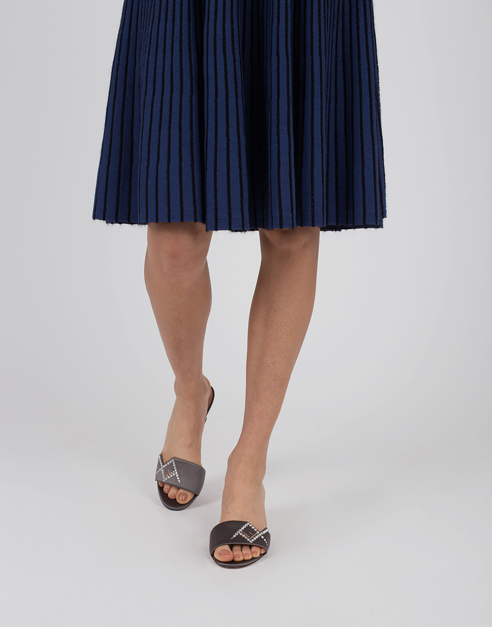 FENDI-Satin Mule-