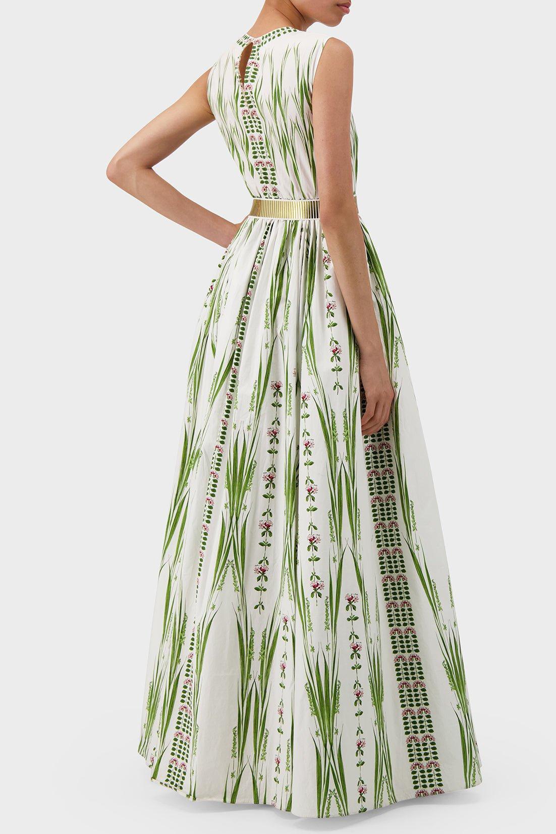 GIAMBATTISTA VALLI-Sleeveless Poplin Dress-