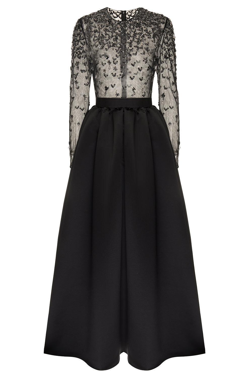Eloise Midi Dress-BLACK-2-CLOTHINGDRESSCOCKTAIL-HUISHAN ZHANG