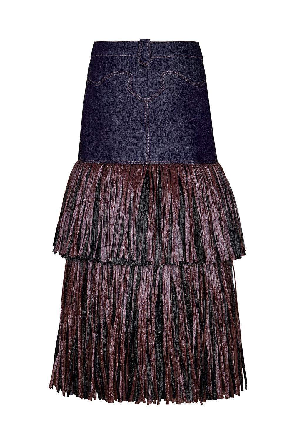 Calipso Ankle Skirt-NAVY-2-CLOTHINGSKIRTMAXI-JOHANNA ORTIZ