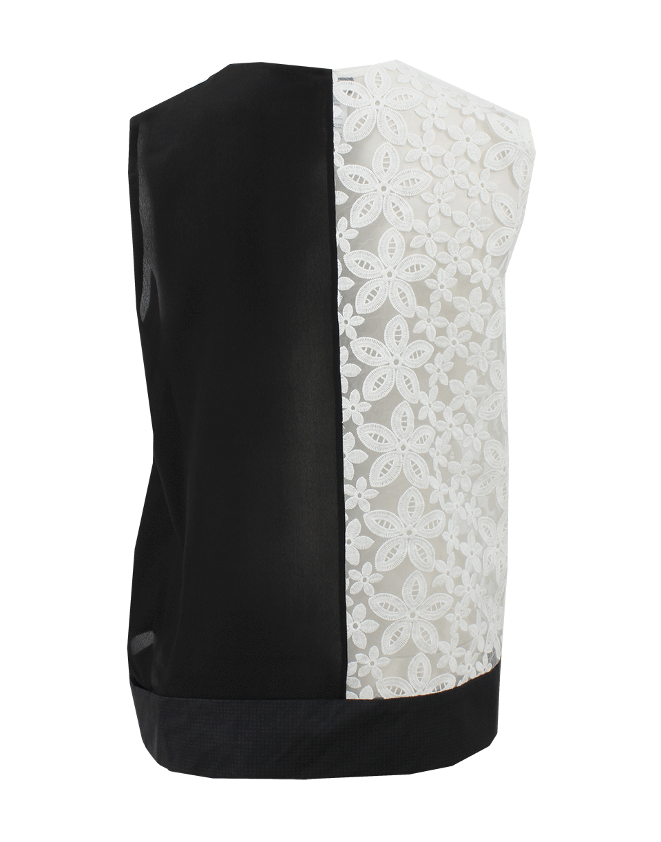 JOSEPH LIMITED-Lace And Cotton Blouse-