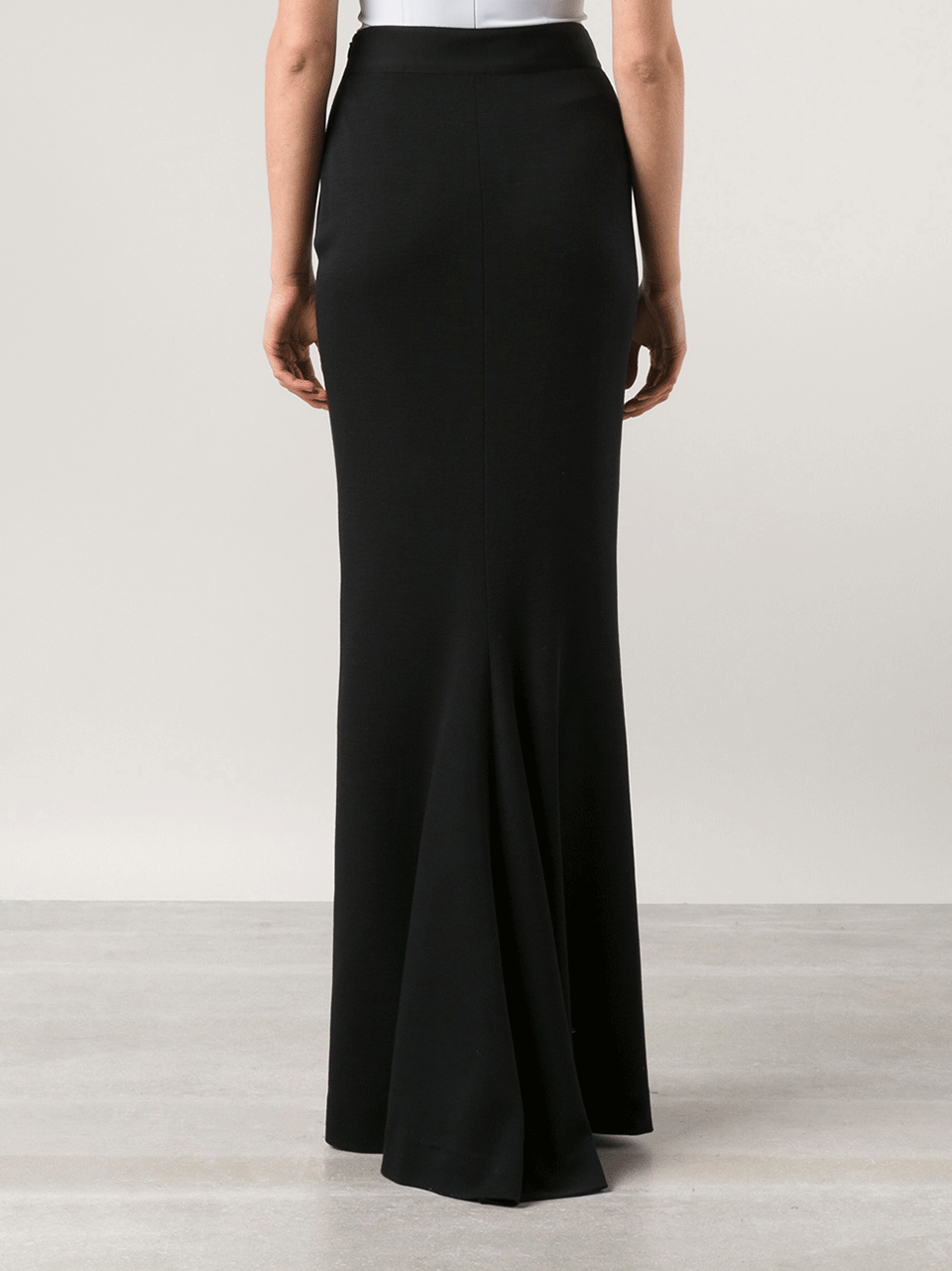LANVIN-Slim Wool Jersey Skirt-