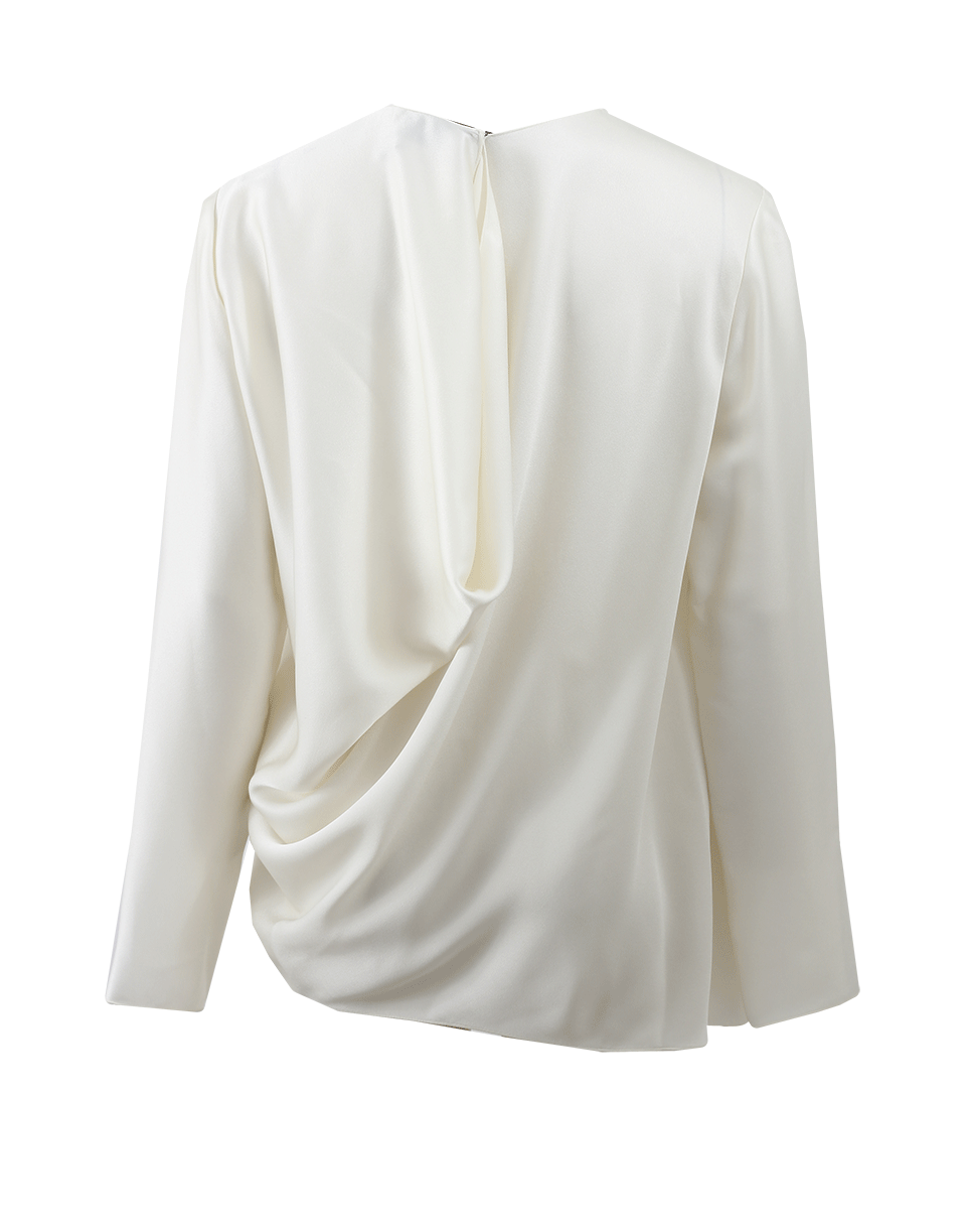 LANVIN-Cowl Back Blouse-