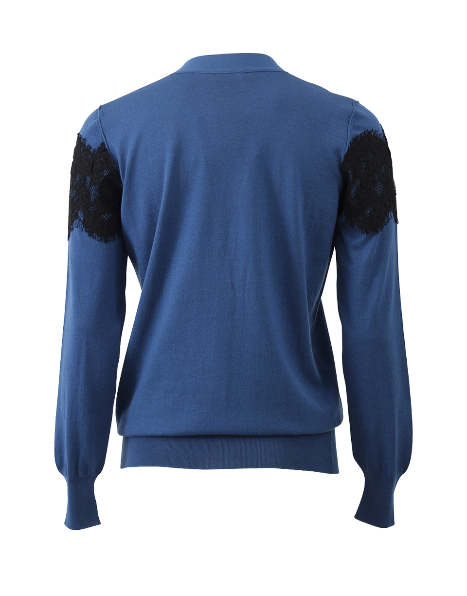 LANVIN-Lace Detail Cardigan-
