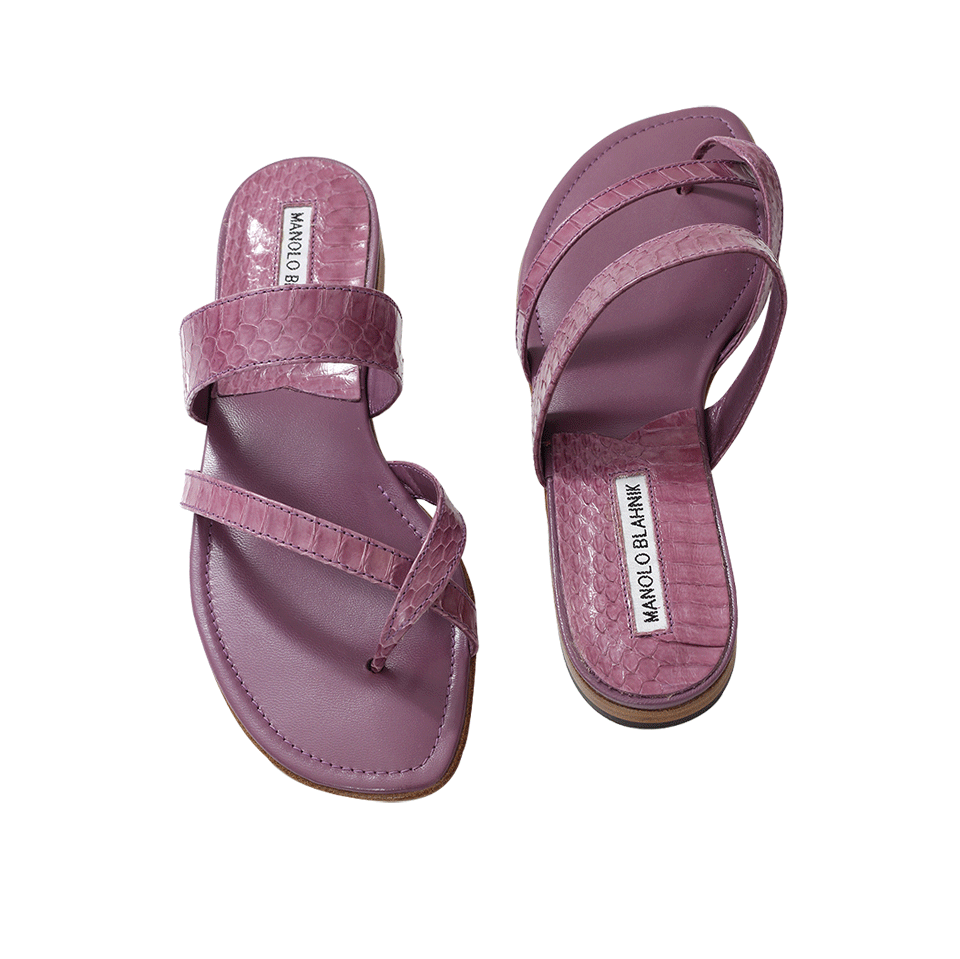 MANOLO BLAHNIK-Susa Flat Sandal-