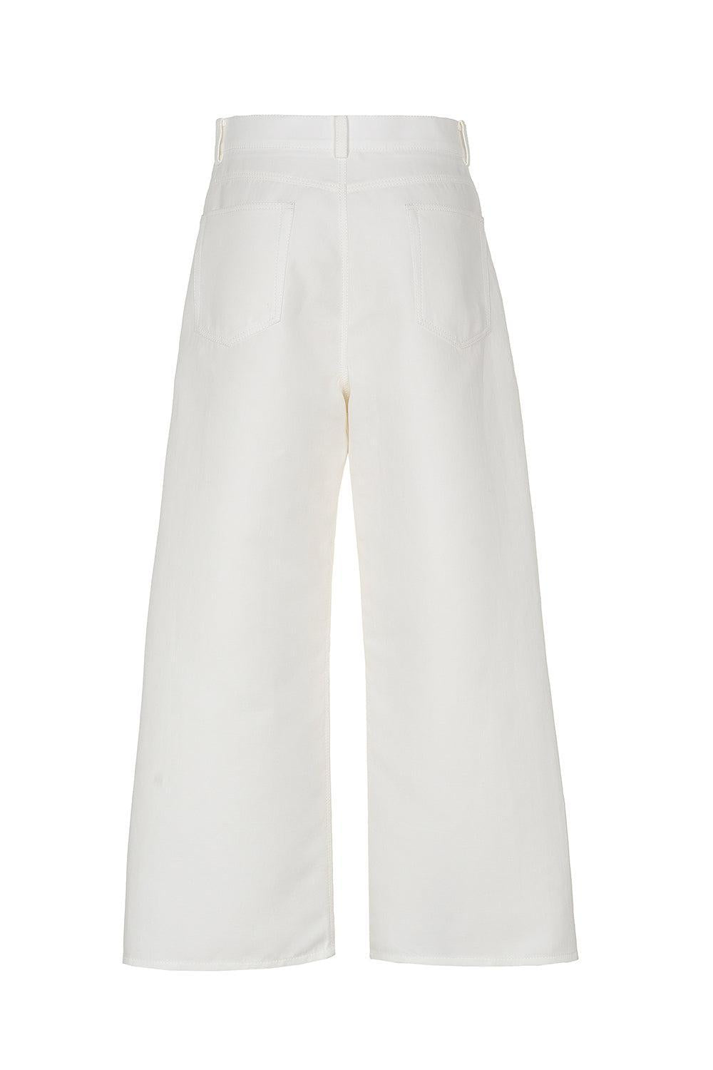 Wide Leg Trousers-IVORY-38-CLOTHINGPANTCROPPED-MANTU