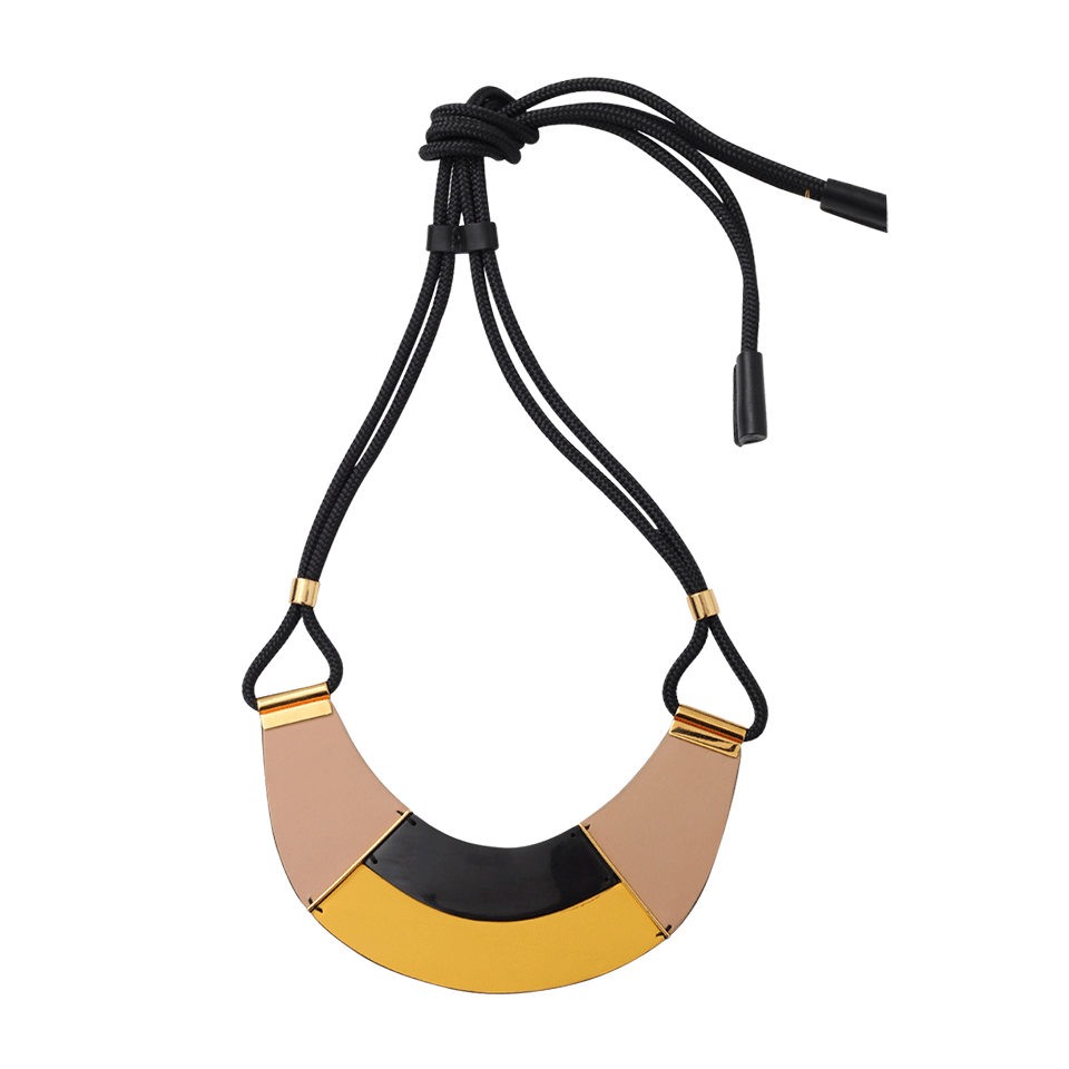 MARNI-Leather Necklace-YELLOW