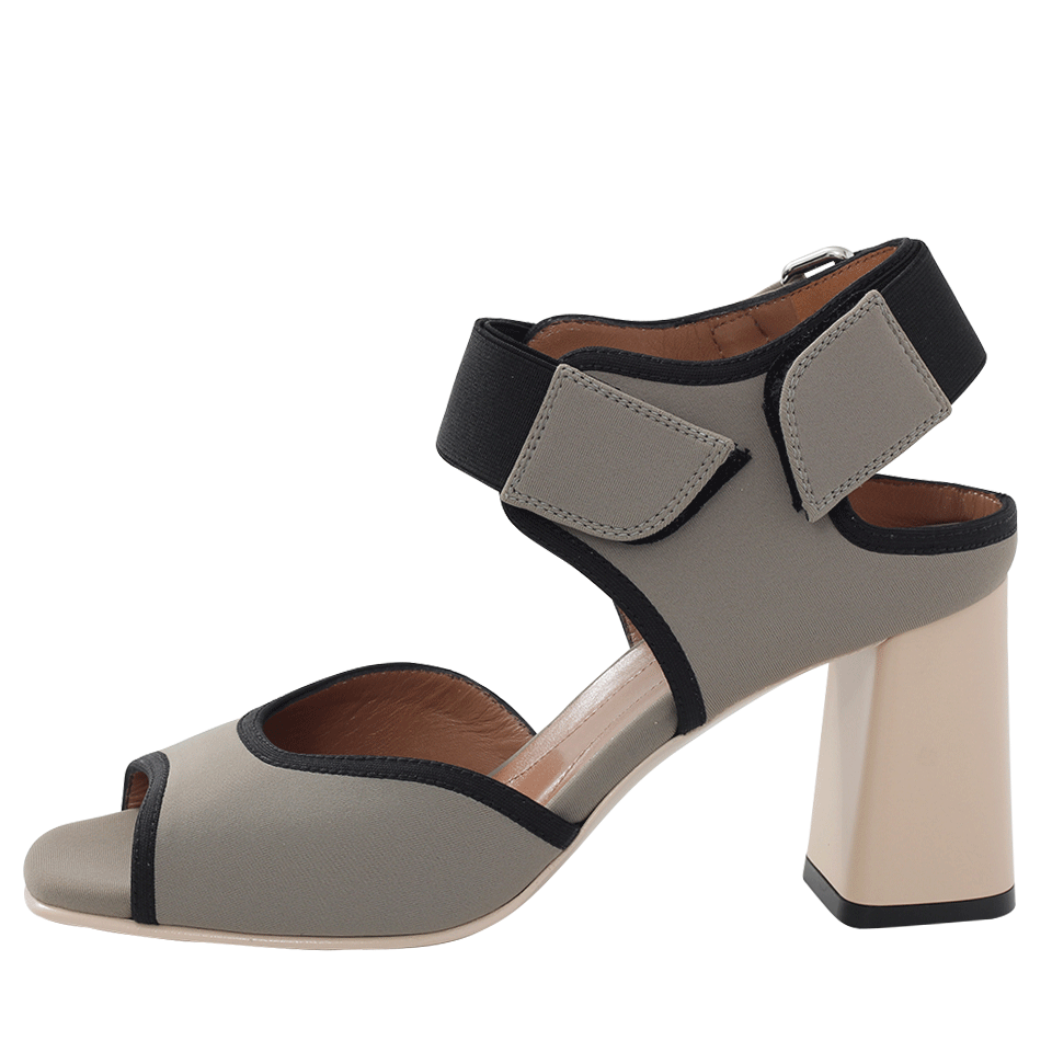 MARNI-Velcro Peep-Toe Sandal-