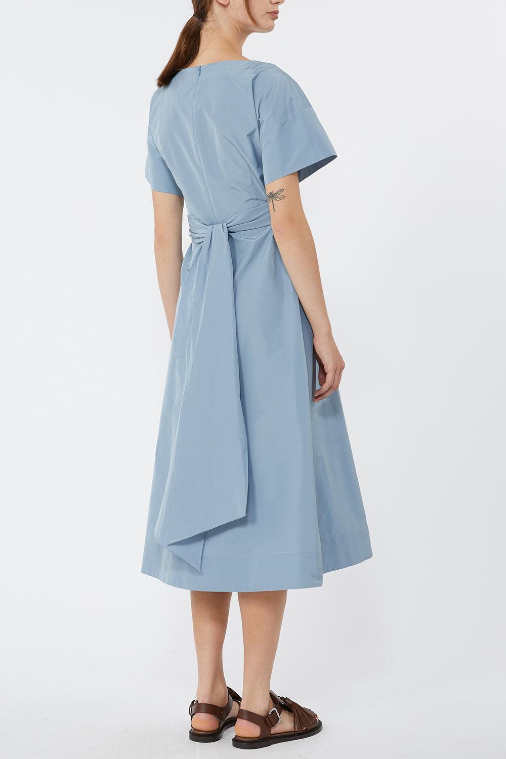 Pioppo Dress-BLUE-2-CLOTHINGDRESSCASUAL-MAX MARA
