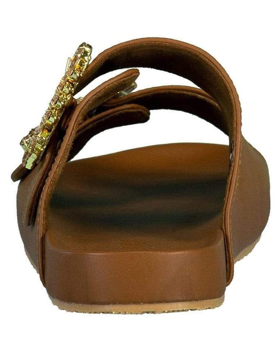 MYSTIQUE-Milan Camel Double Buckle Sandal-
