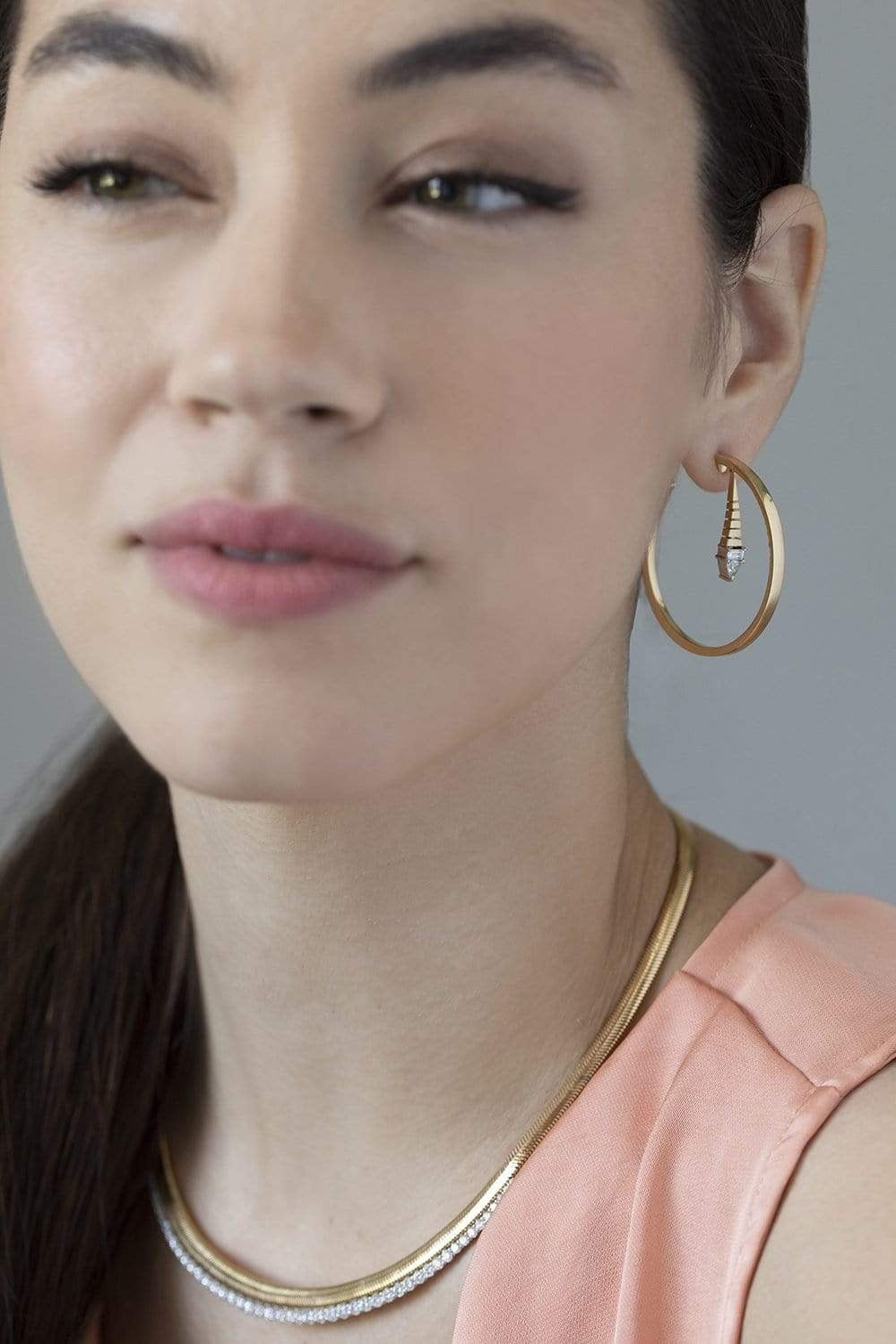 NIKOS KOULIS-Energy Hoops-YELLOW GOLD