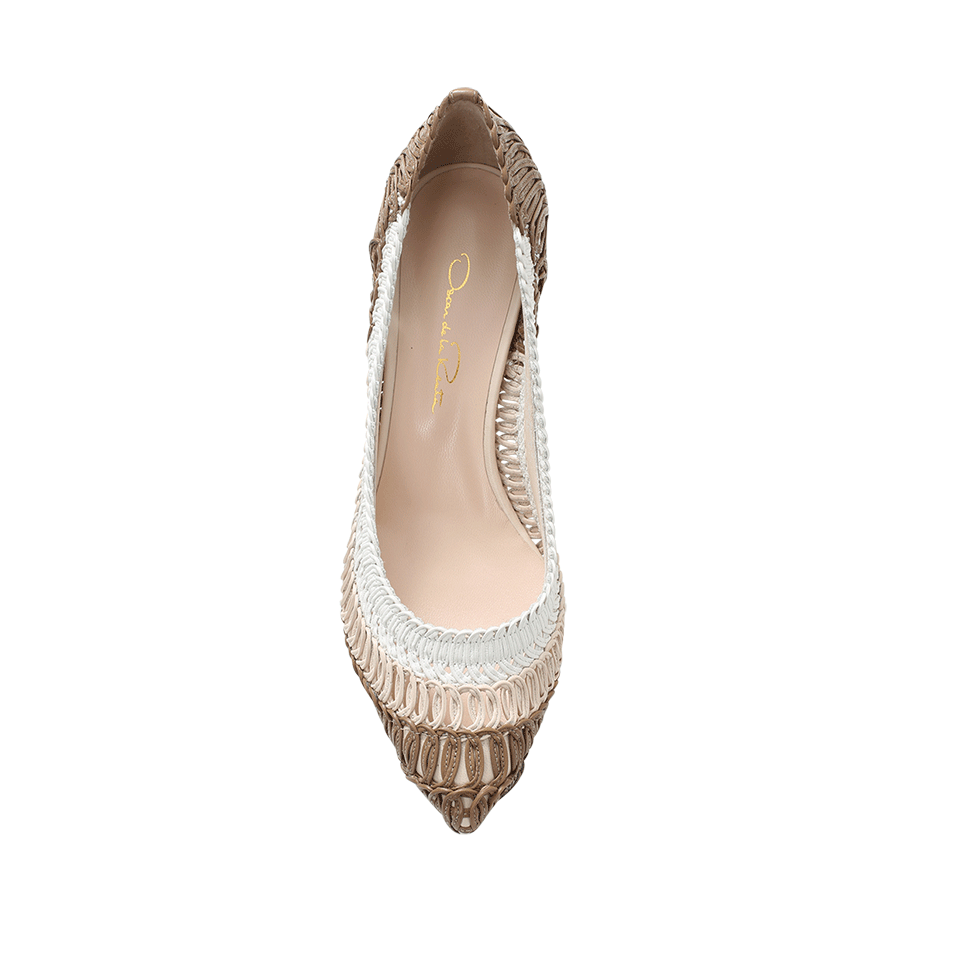 OSCAR DE LA RENTA-Carine Macramed Heel-