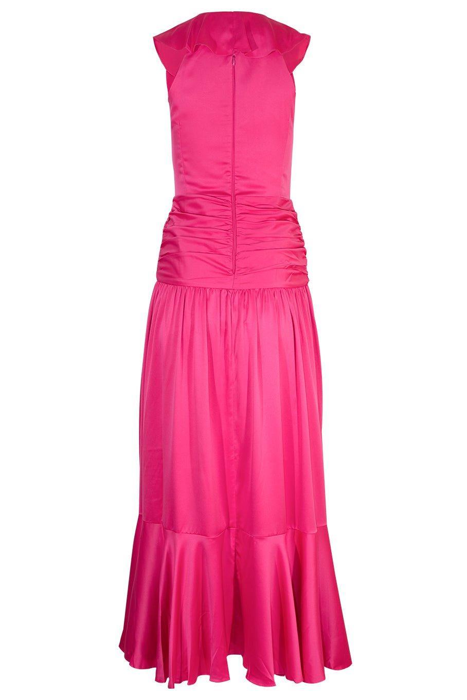 PATBO-Sleeveless Hi-Lo Midi Dress-