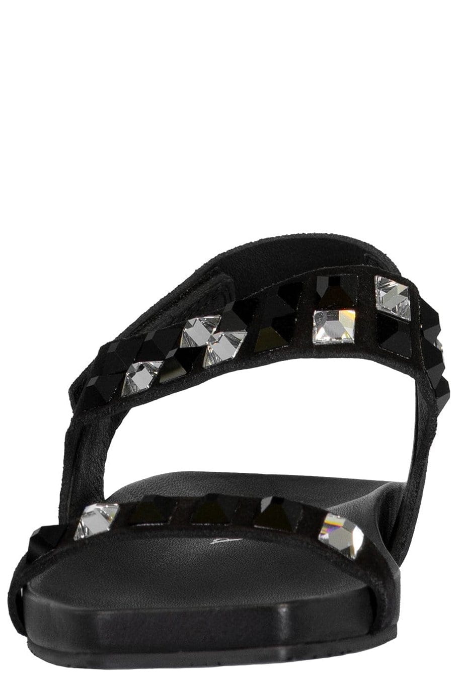 PEDRO GARCIA-Black Caya Flat Gemstone Sandals-