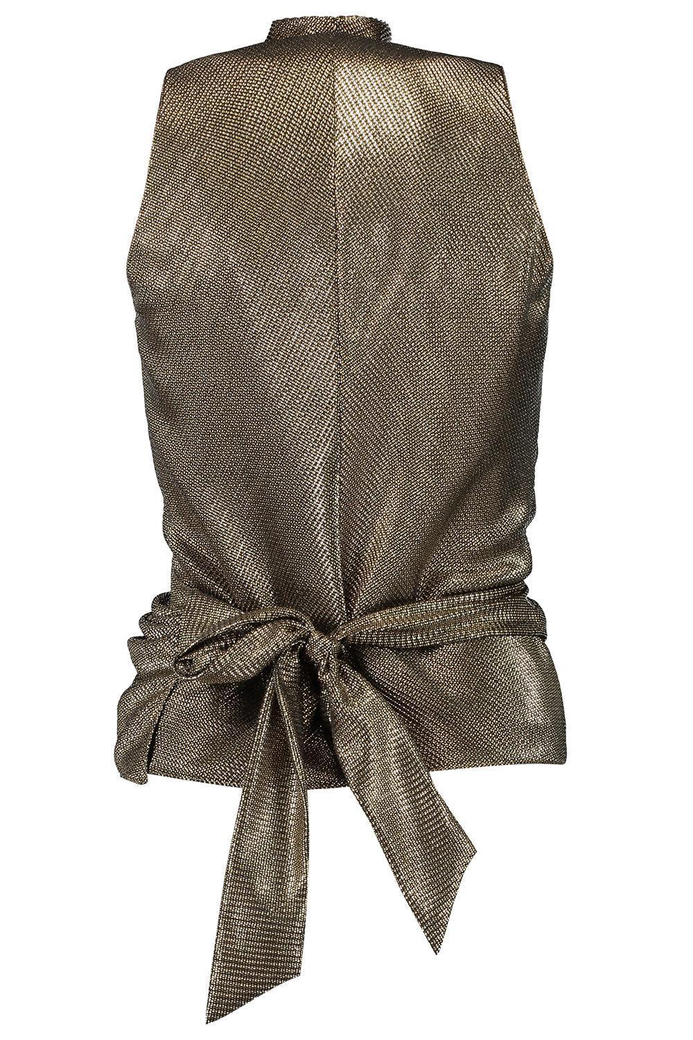 PETER COHEN-Wrap Top - Gold-