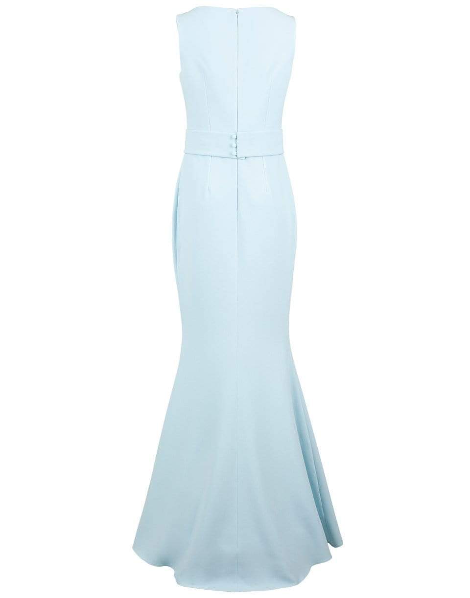 SAFIYAA-Eclat Split Neck Sleeveless Gown-