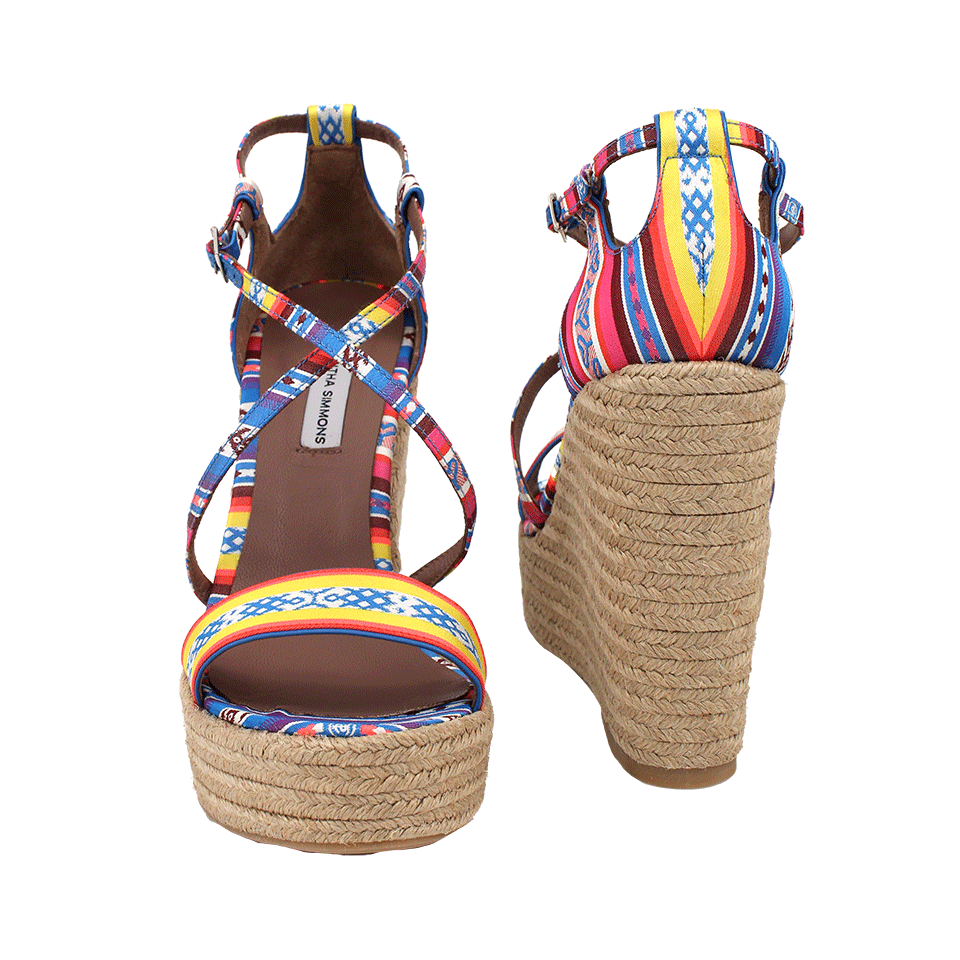 TABITHA SIMMONS-Jenny Printed Platform Wedge-