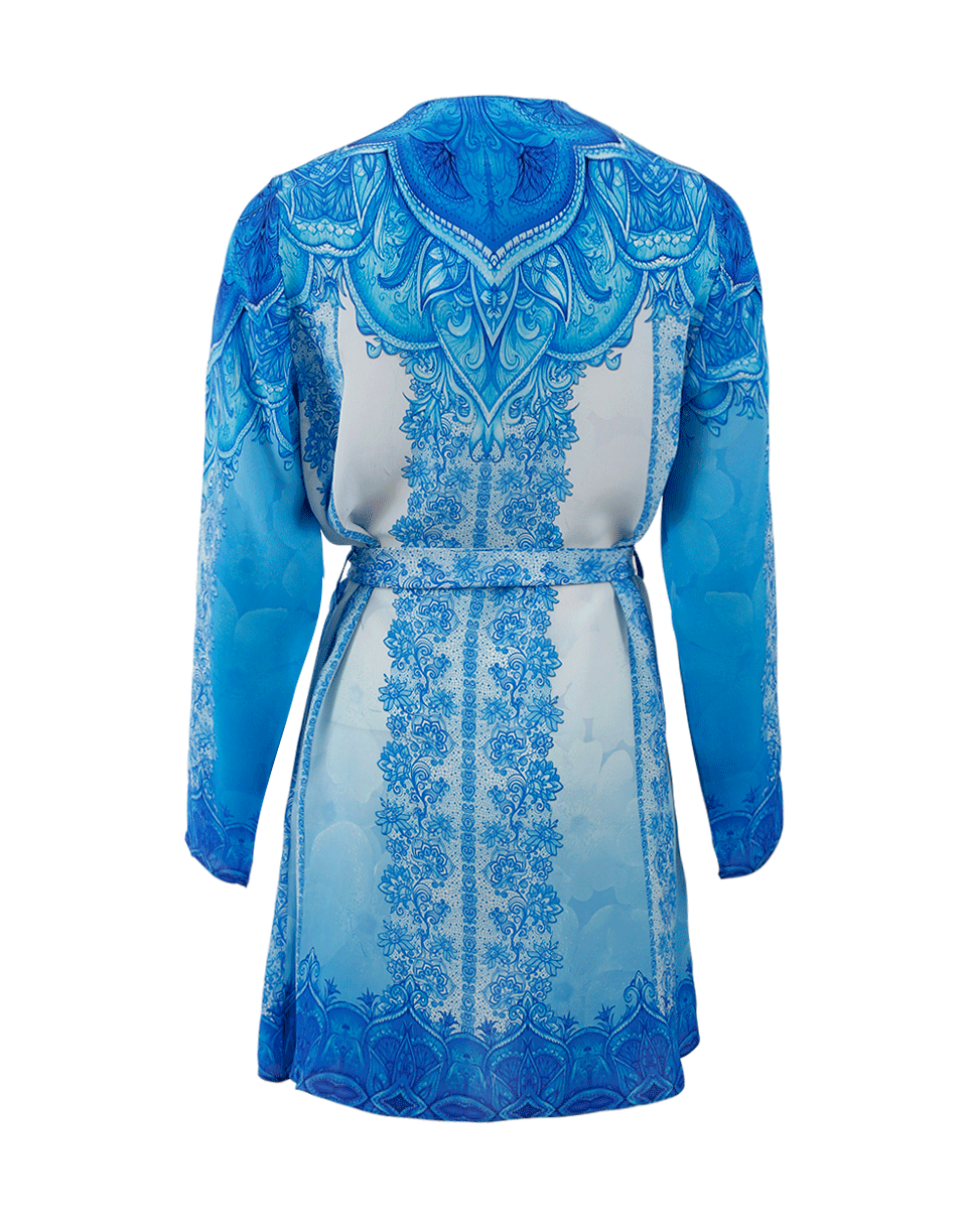 VICTORIA LUXURY SILK-French Lady Short Cardigan-BLUE