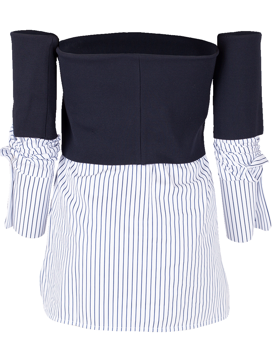VICTORIA VICTORIA BECKHAM-Off Shoulder Shirt-