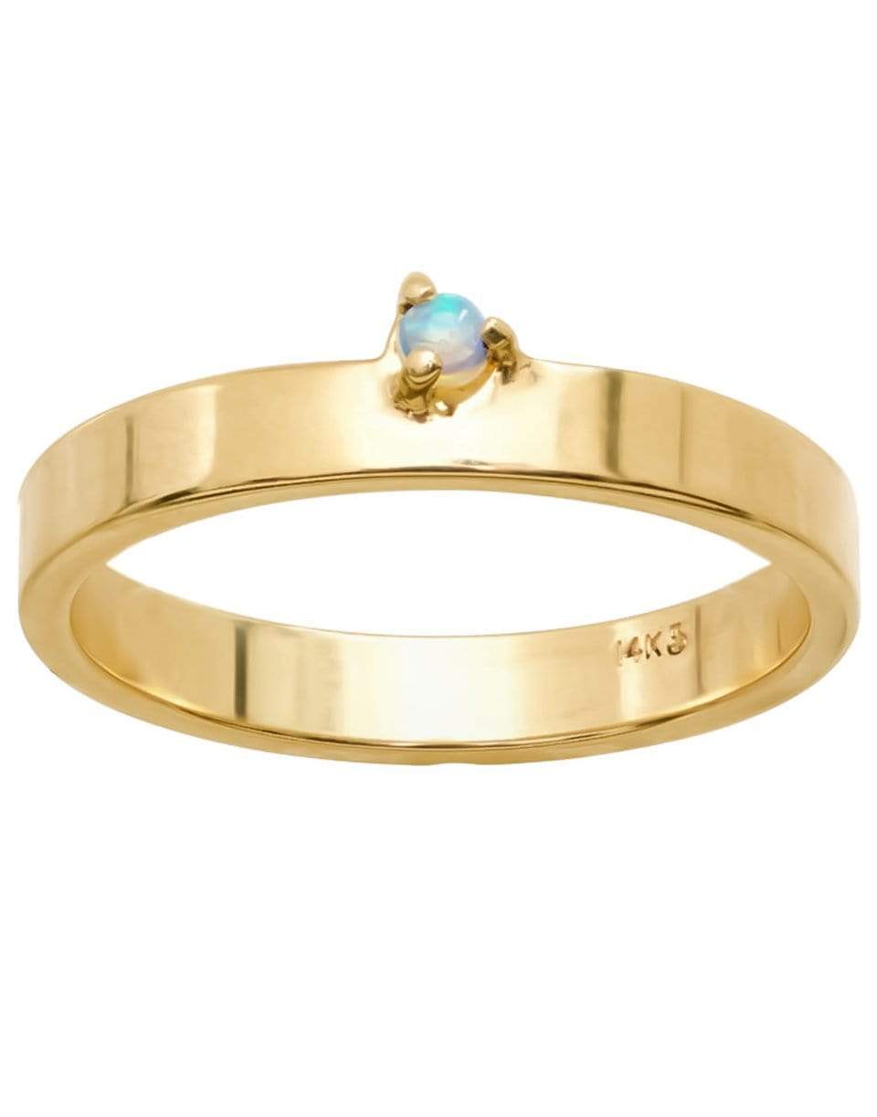 WWAKE-Opal Bove Band Ring-YELLOW GOLD
