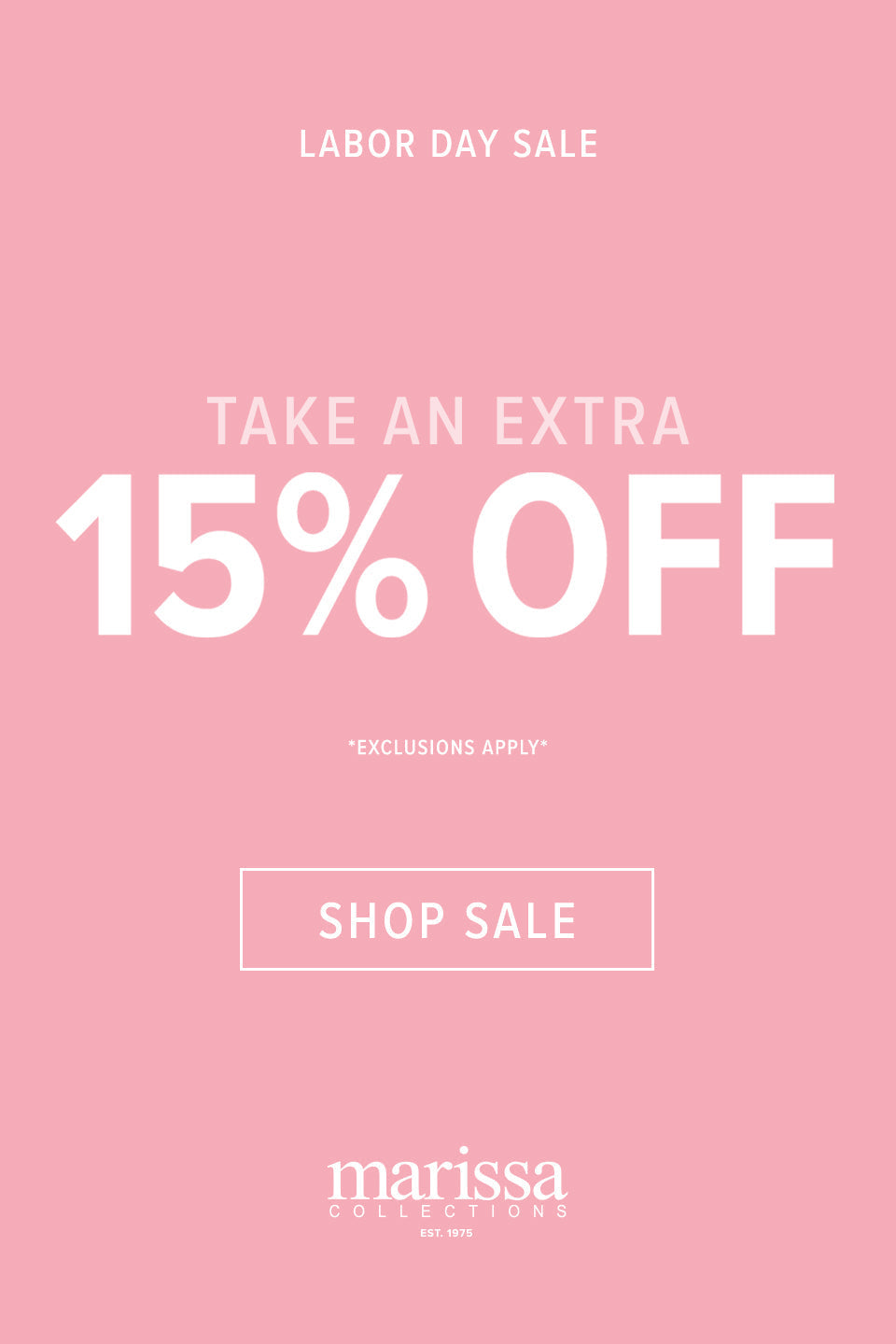 Labor Day Sale x Take An Extra 15% Off Sale Product