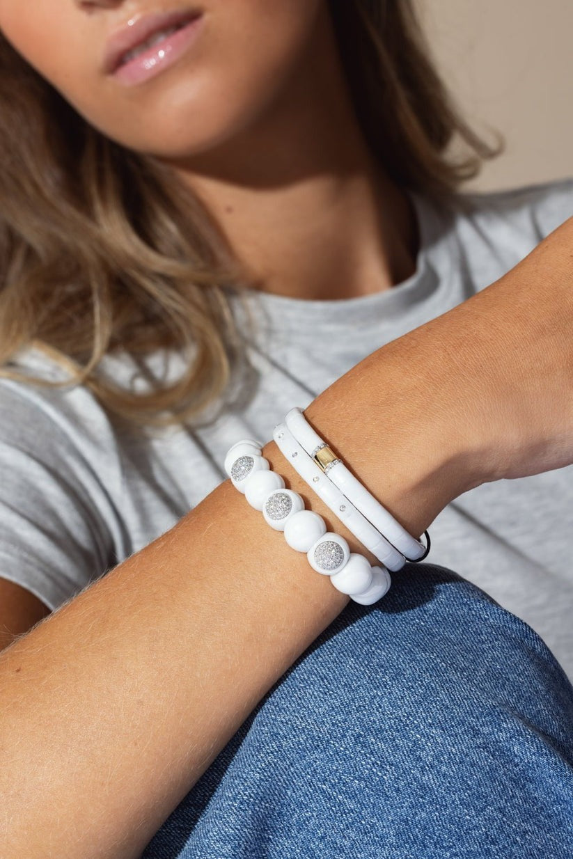 PIECE OF THE WEEK - ROBERTO DEMEGLIO WHITE CERAMIC DAMA BRACELET