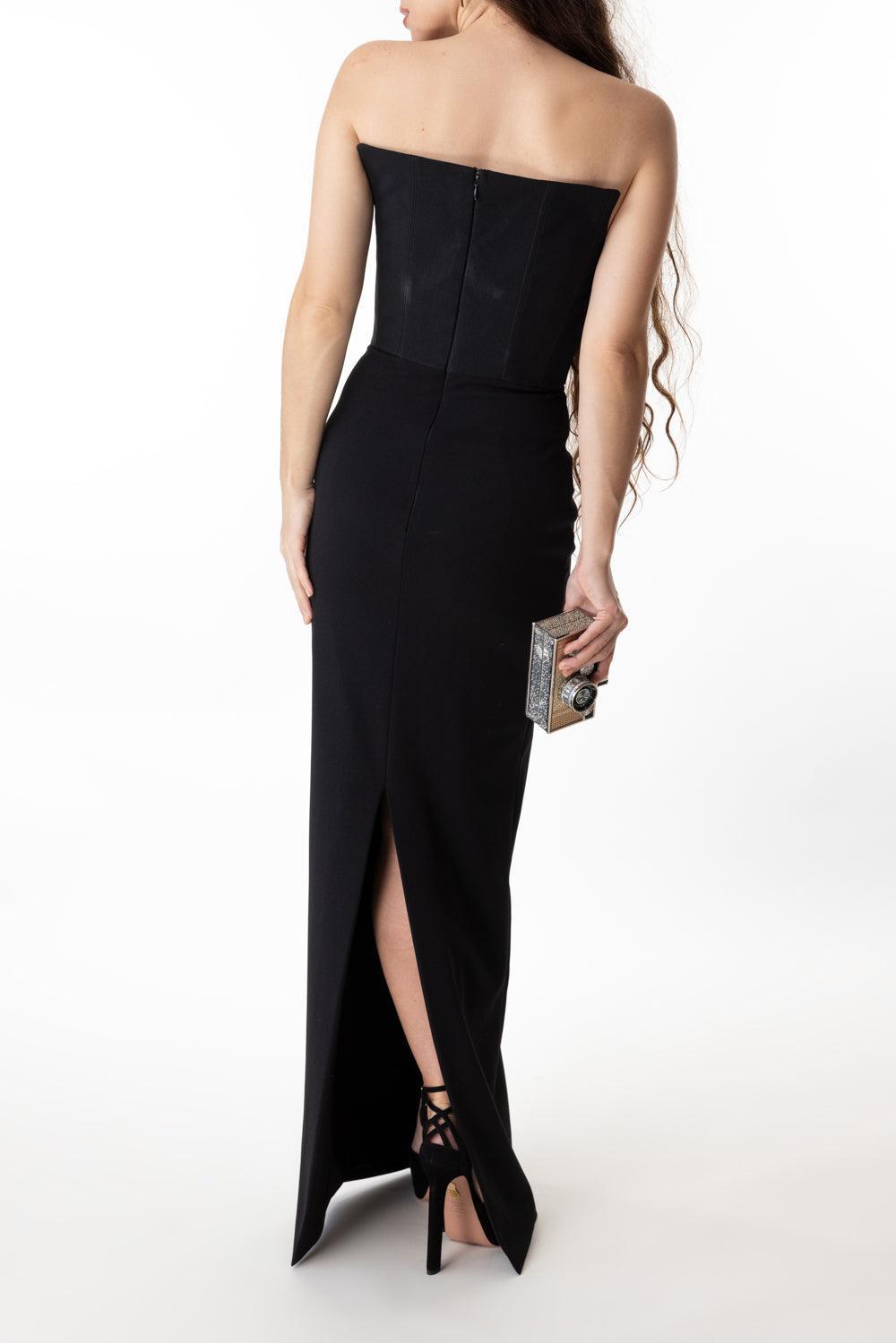 MALLA DRESS-BLACK-0-CLOTHINGDRESSGOWN-SOLACE LONDON