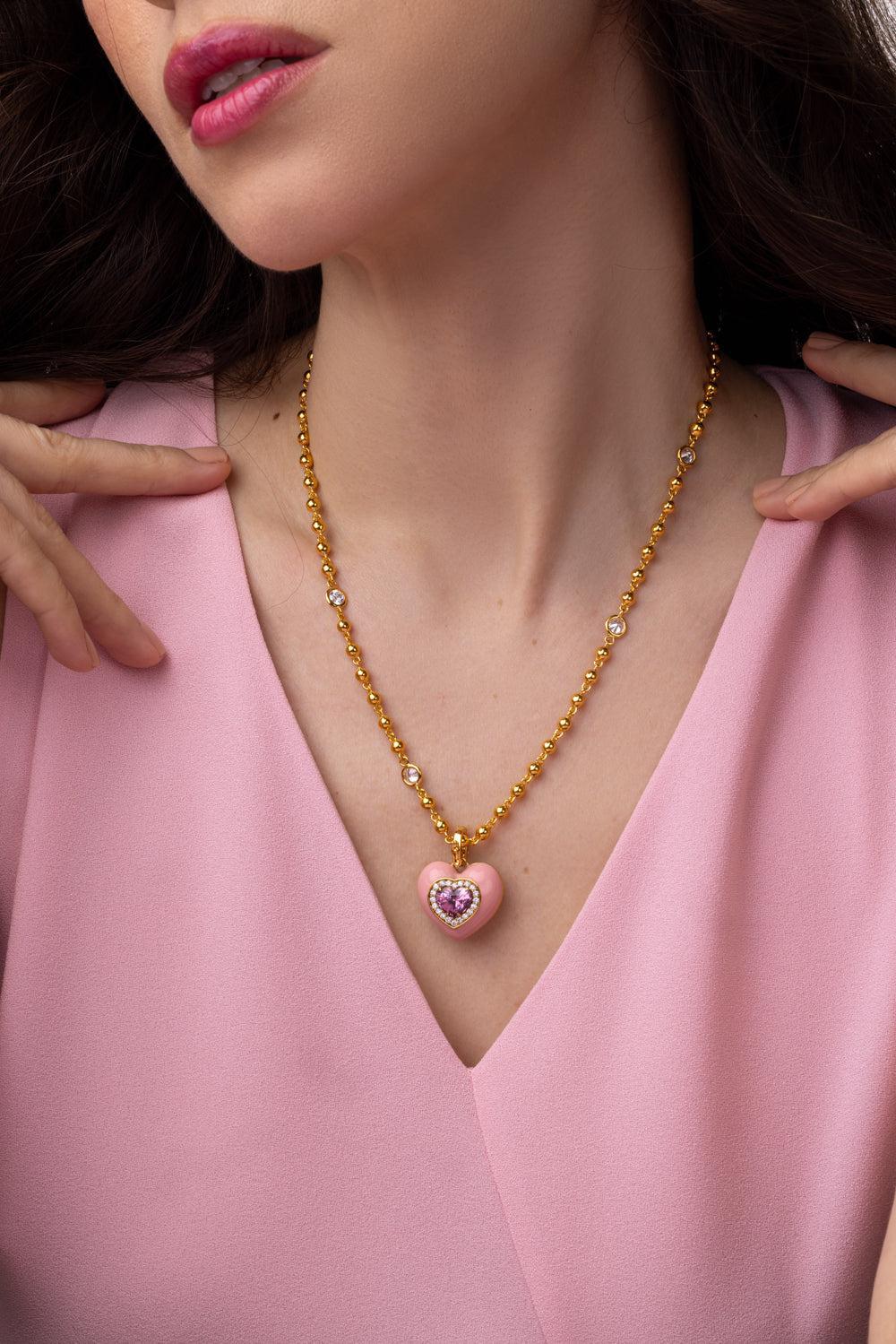 Ball Chain Diamond Necklace - 18in-YELLOW GOLD-18-JEWELRYFINE JEWELNECKLACE O-BUDDHA MAMA