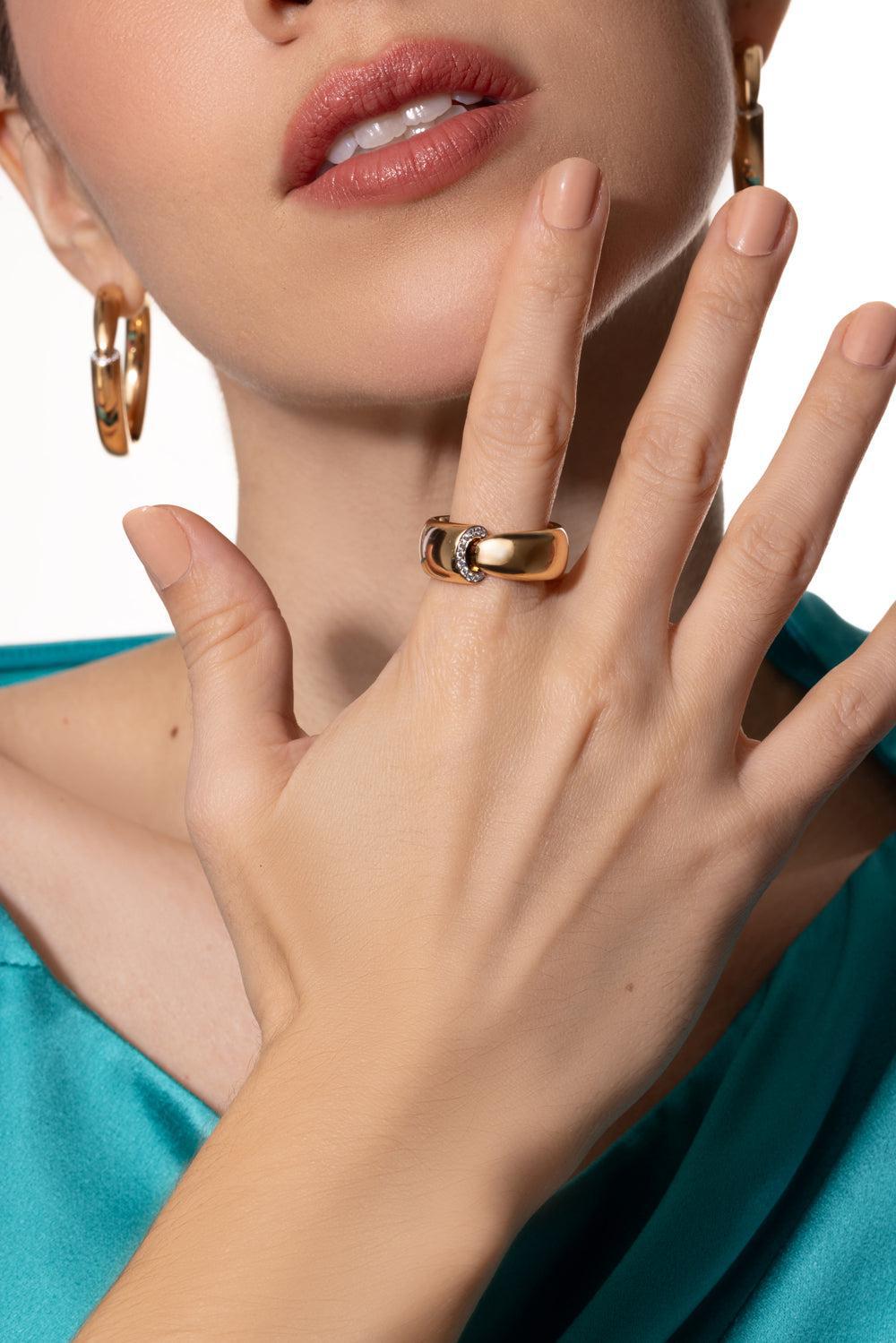 Diamond Dial Ring-ROSE GOLD-7.25-JEWELRYFINE JEWELRING-VHERNIER