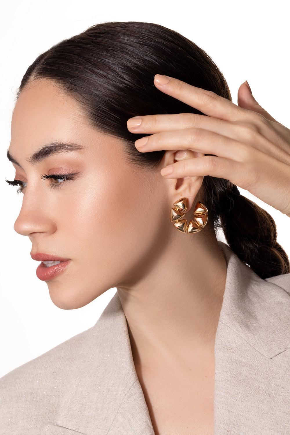 Freccia Piccolo Earrings-ROSE GOLD-JEWELRYFINE JEWELEARRING-VHERNIER
