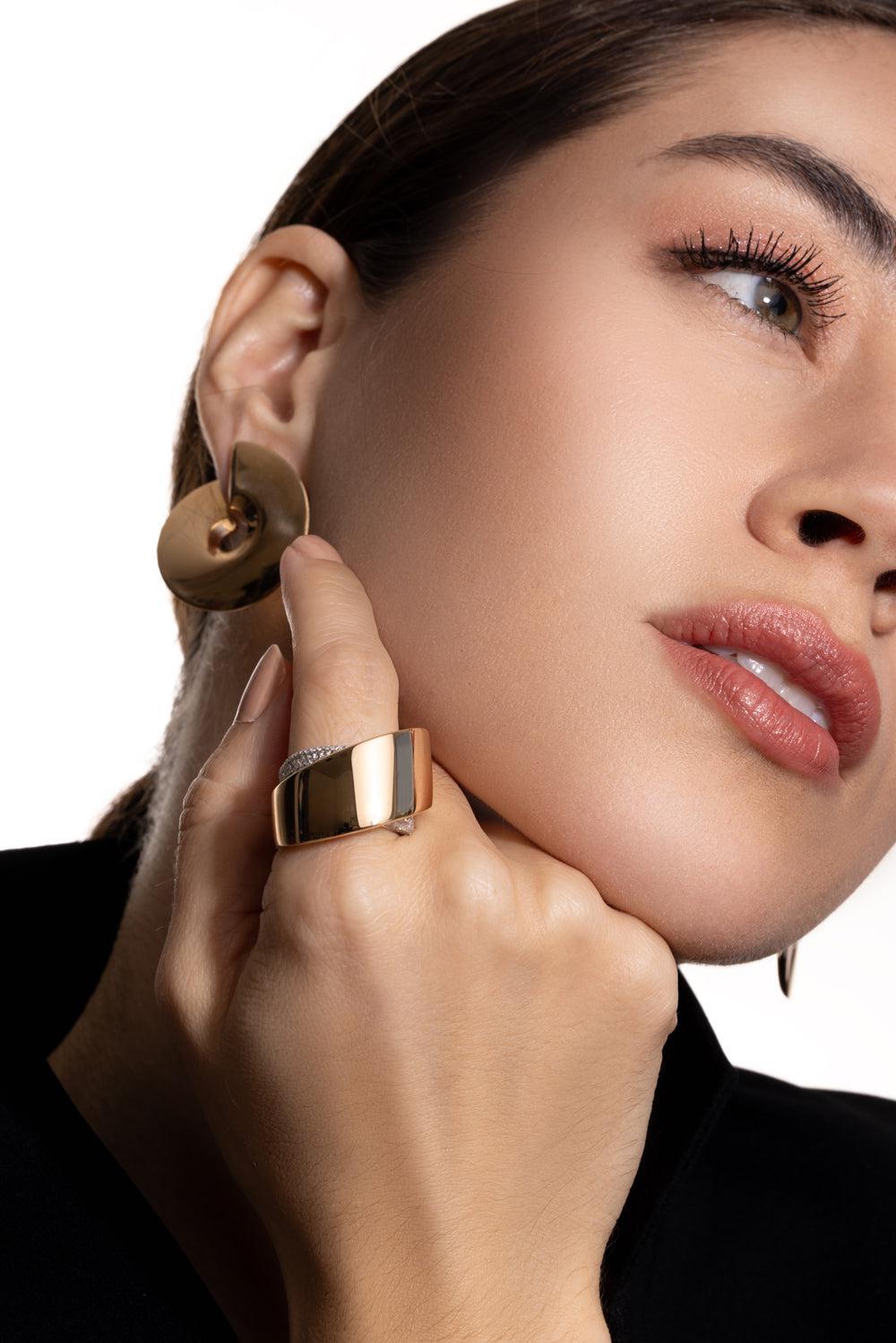 Tourbillon Diamond Ring-ROSE GOLD-7.25-JEWELRYFINE JEWELRING-VHERNIER