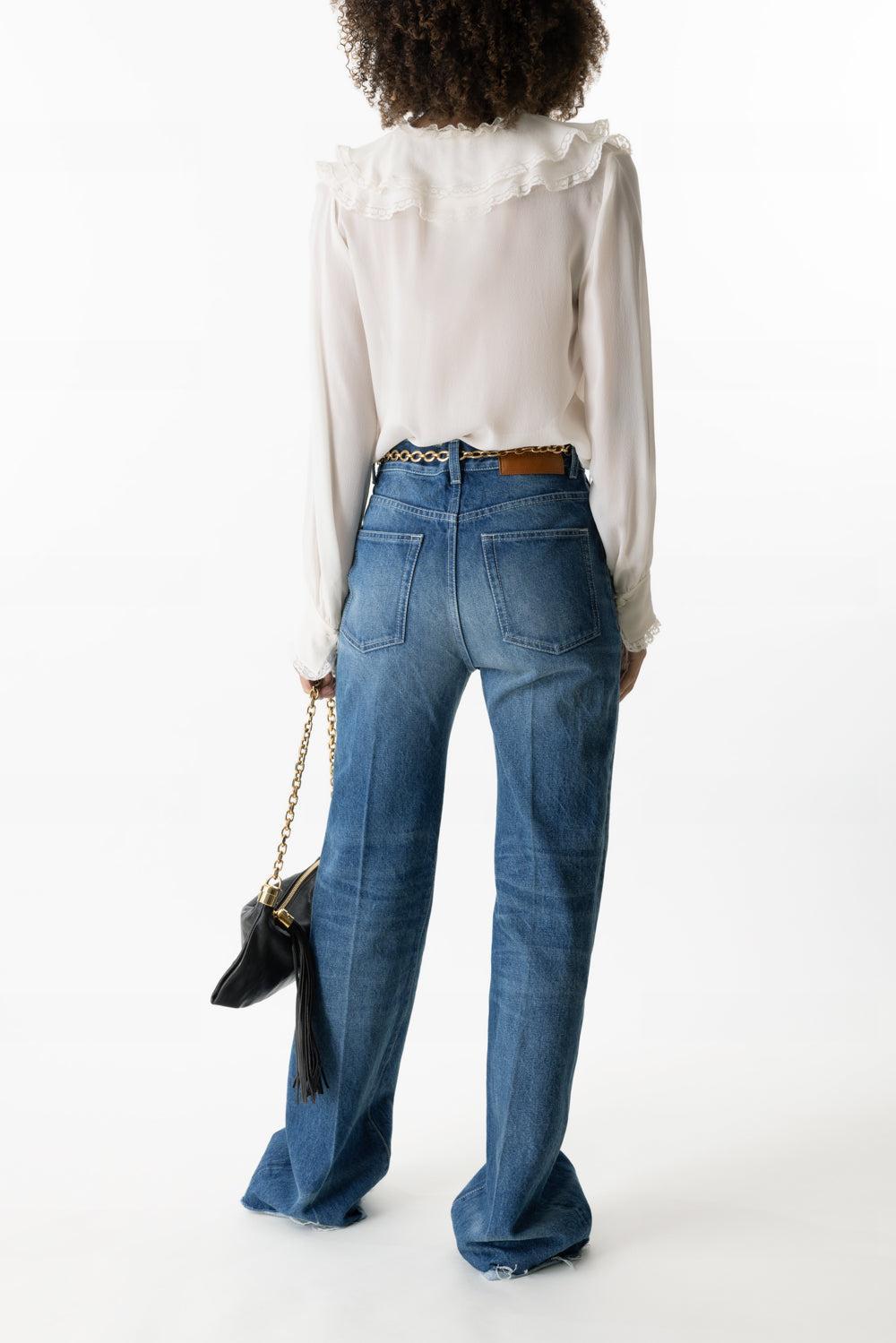 Ruffled Blouse-DSTY WHT-34-CLOTHINGTOPBLOUSE-CHLOÉ