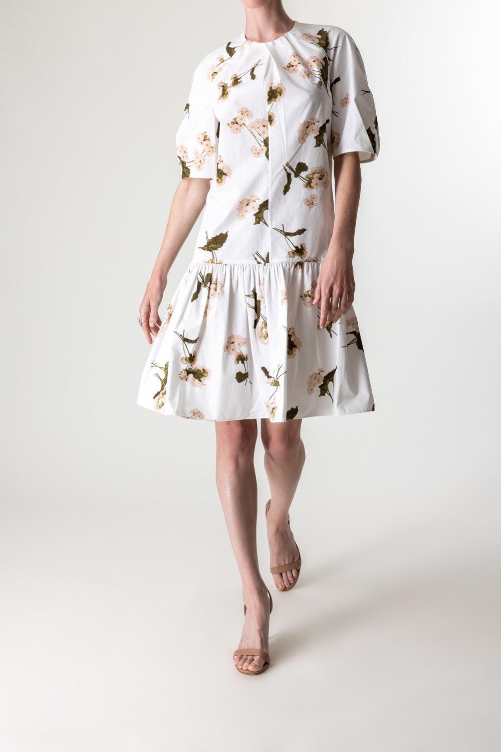 Short Sleeve Mini Dress-ELGARWHT-2-CLOTHINGDRESSCASUAL-ERDEM